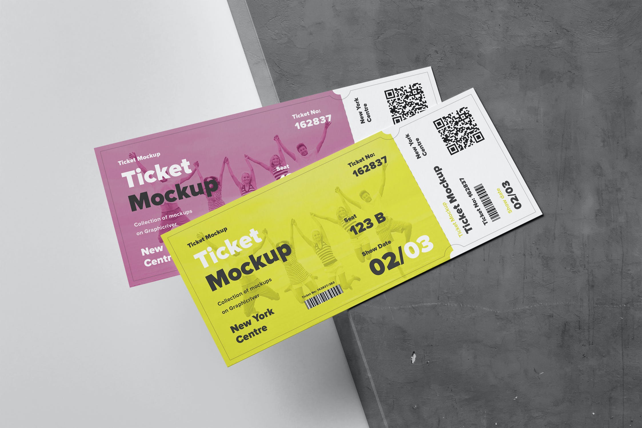 7款电影机票票务样机模板 Ticket Mockup_img_2