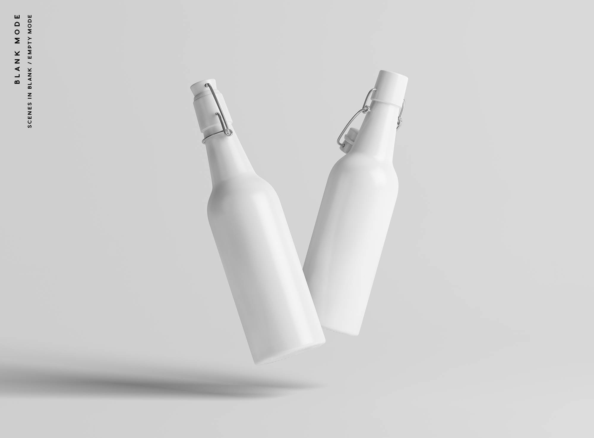 7款马特钳瓶设计样机模板 Matt Clamp Bottle Mockup_img_2