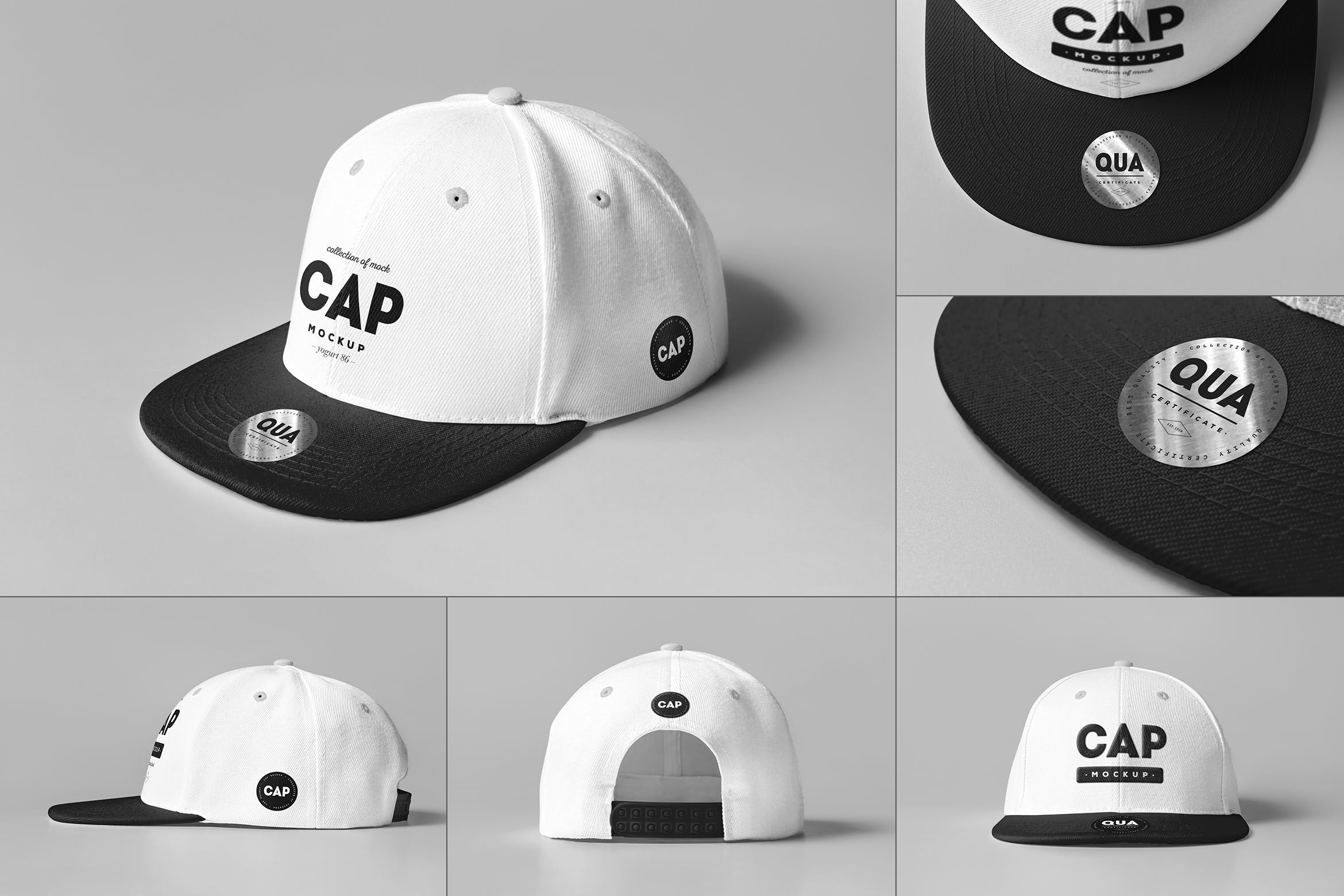 运动棒球帽印花设计展示样机模板 Cap Mockup_img_2