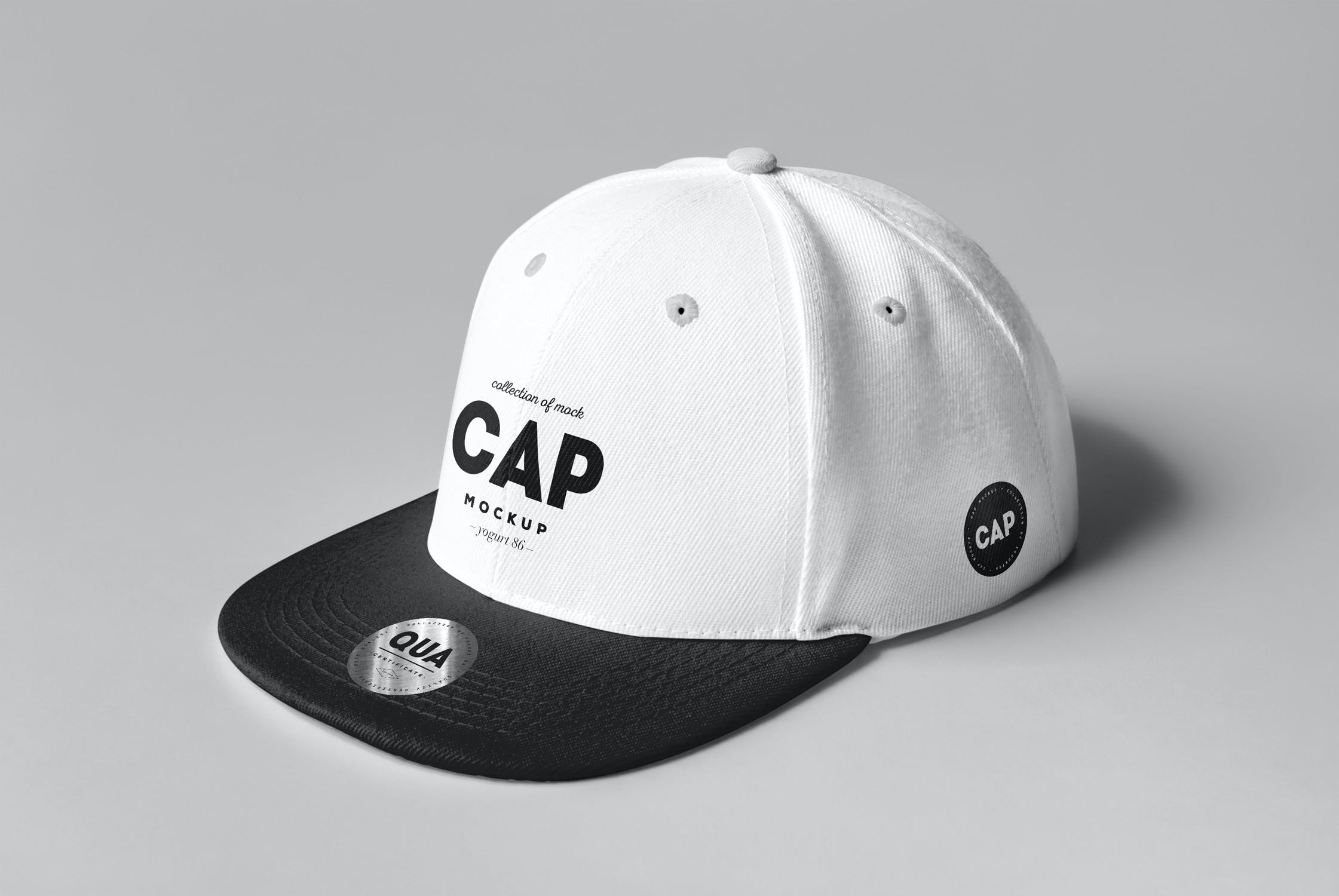 运动棒球帽印花设计展示样机模板 Cap Mockup_img_2