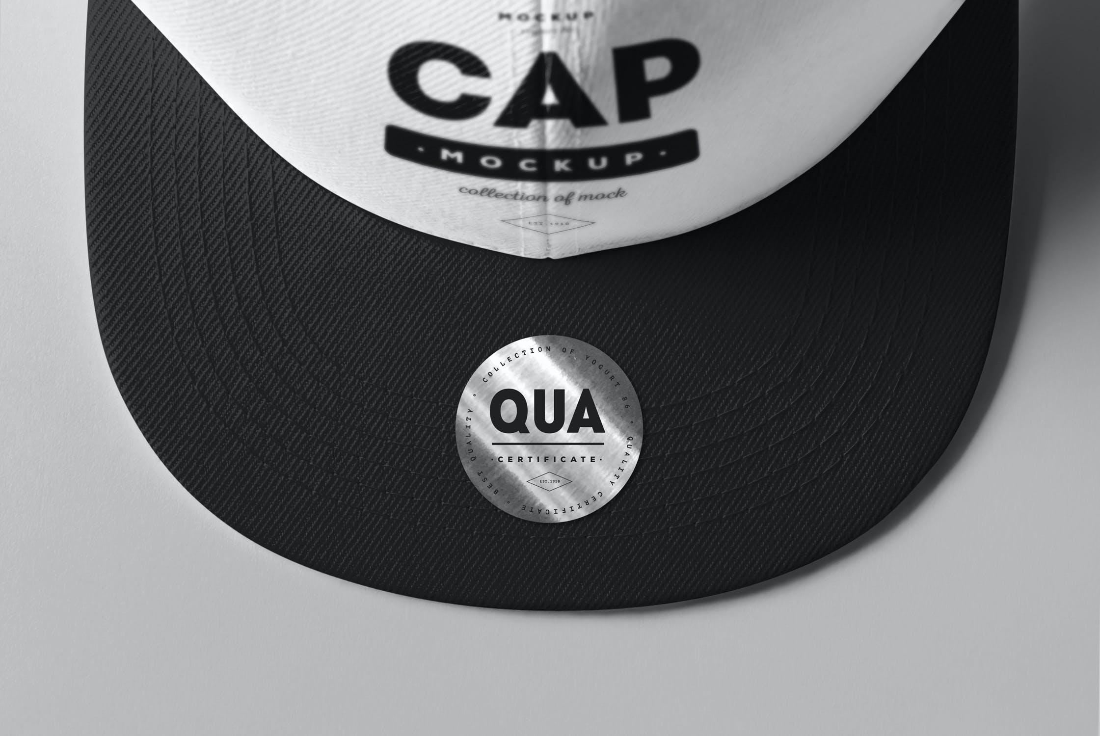 运动棒球帽印花设计展示样机模板 Cap Mockup_img_2