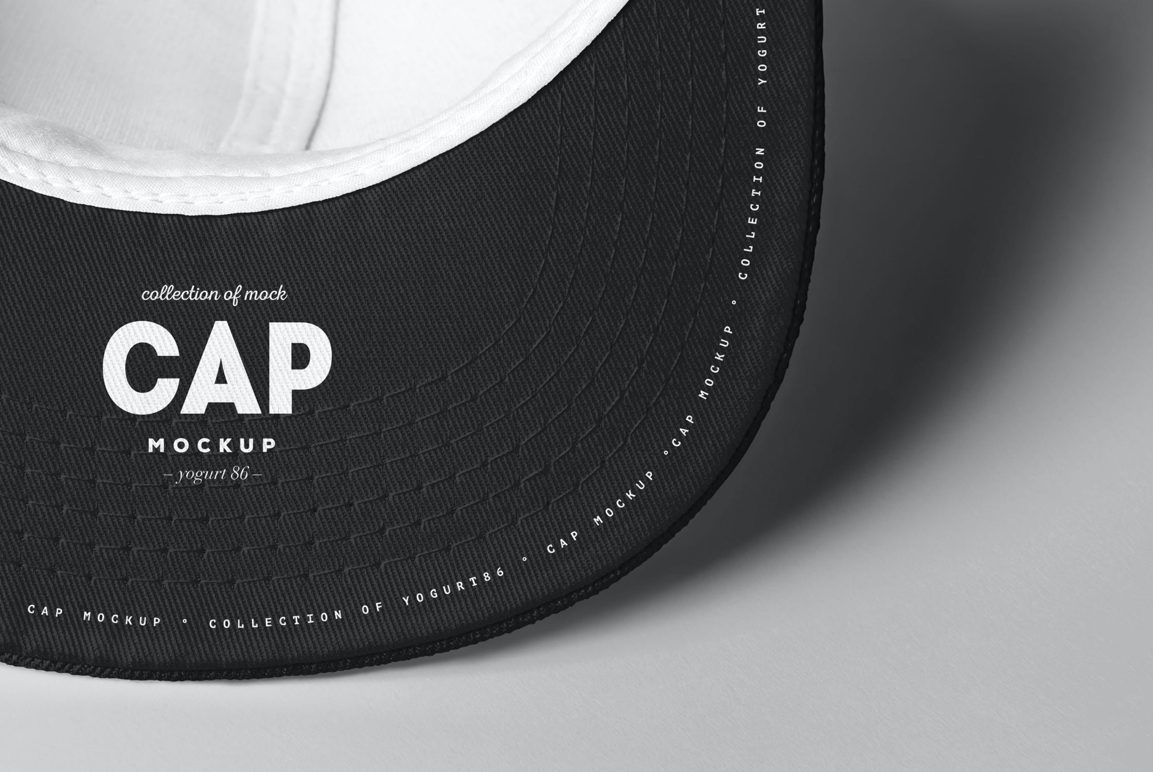 运动棒球帽印花设计展示样机模板 Cap Mockup_img_2