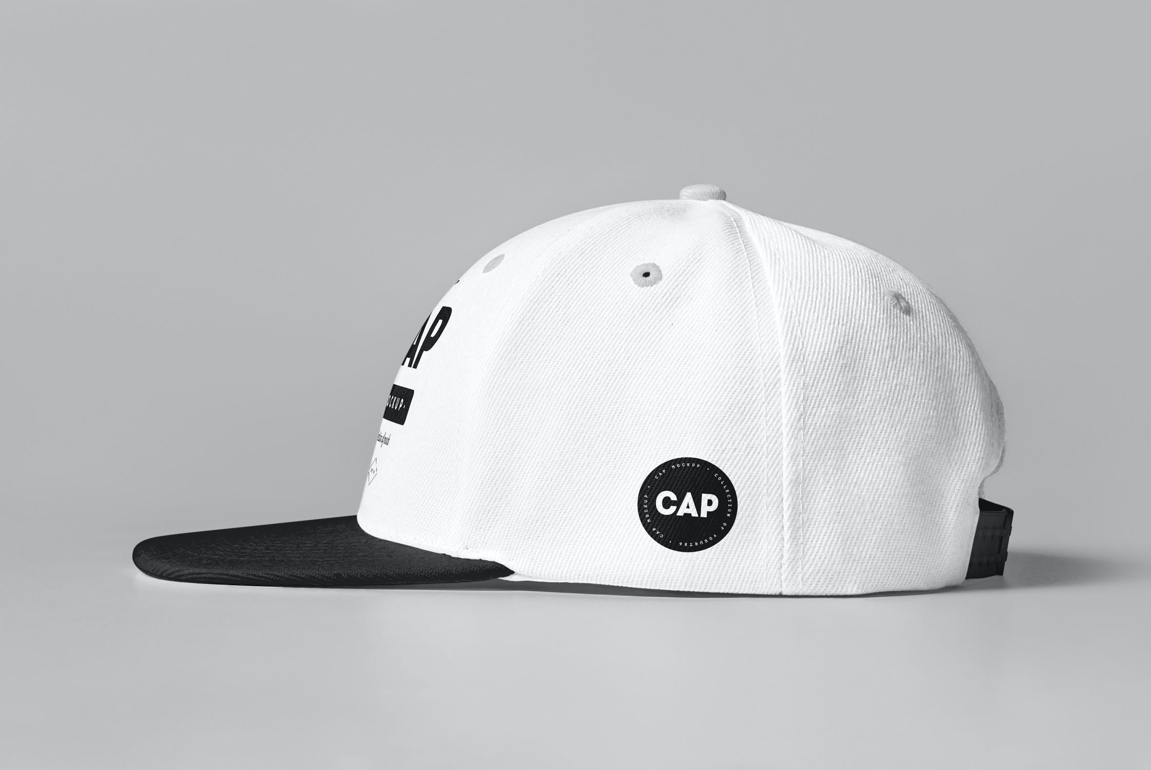 运动棒球帽印花设计展示样机模板 Cap Mockup_img_2