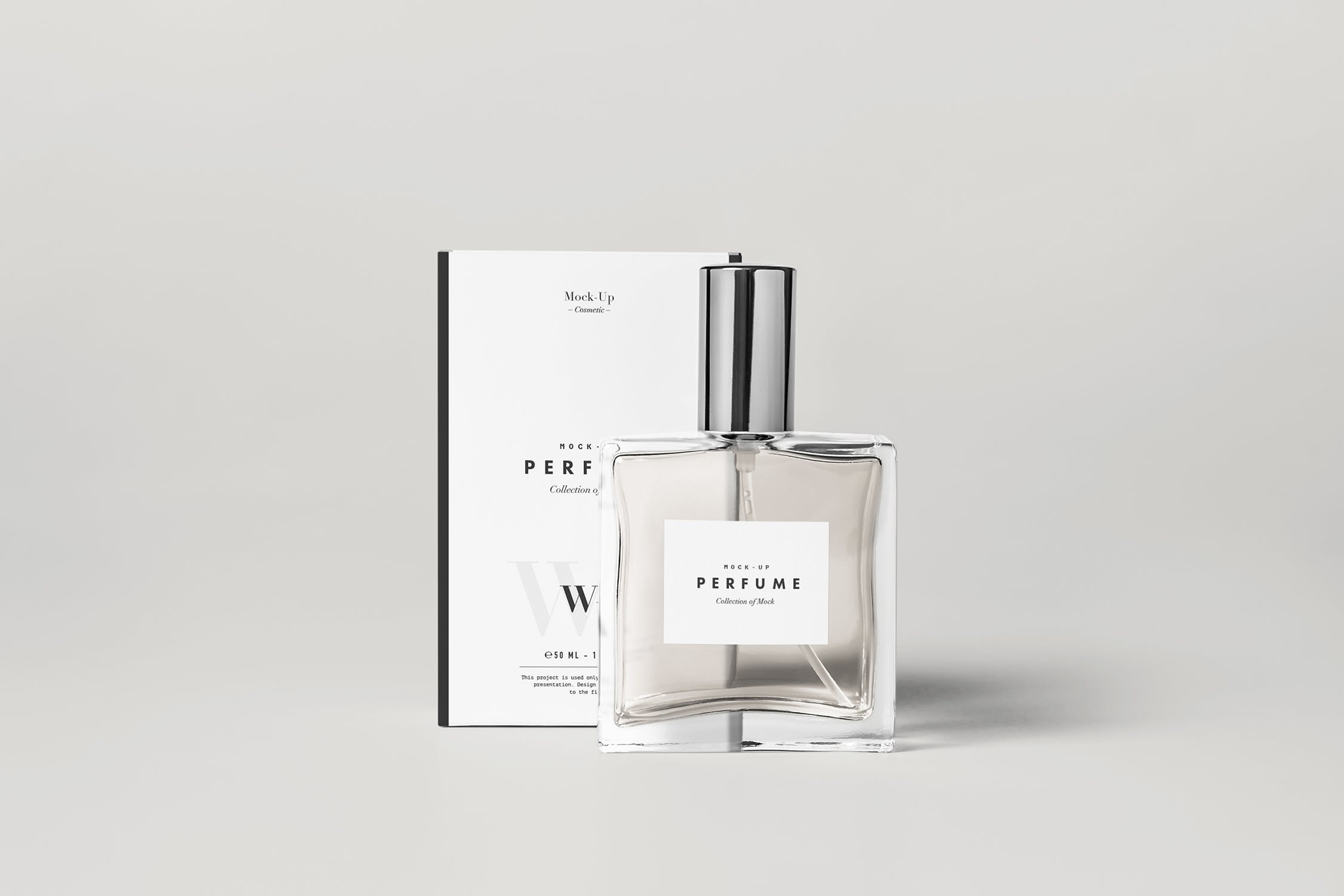 6款透明香水瓶包装盒样机模板 Perfume Mockup_img_2