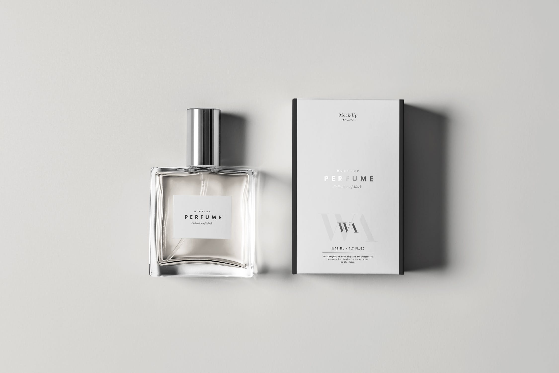 6款透明香水瓶包装盒样机模板 Perfume Mockup_img_2