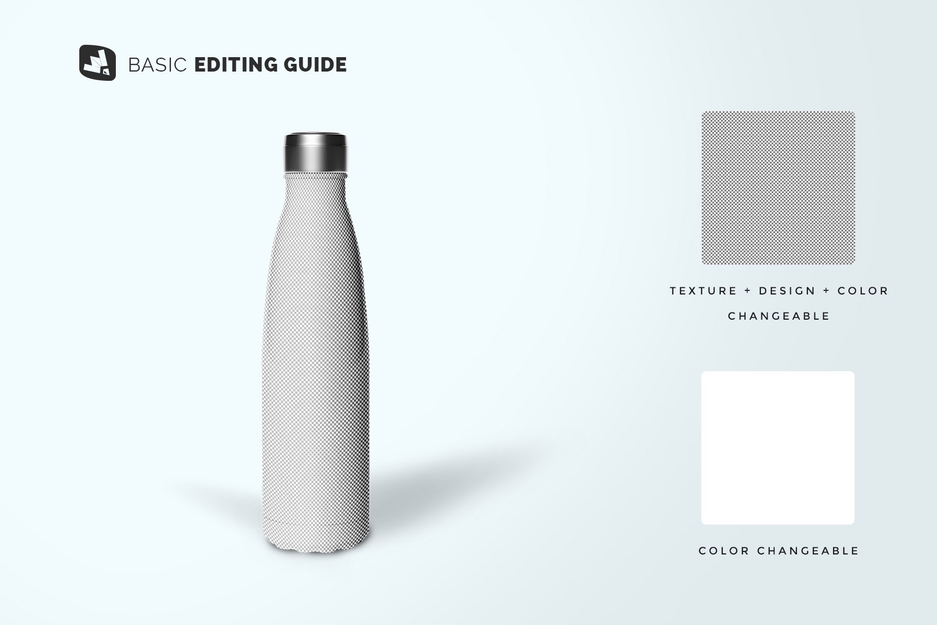 保温热水瓶样机模板 Steel Thermos Bottle Mockup_img_2