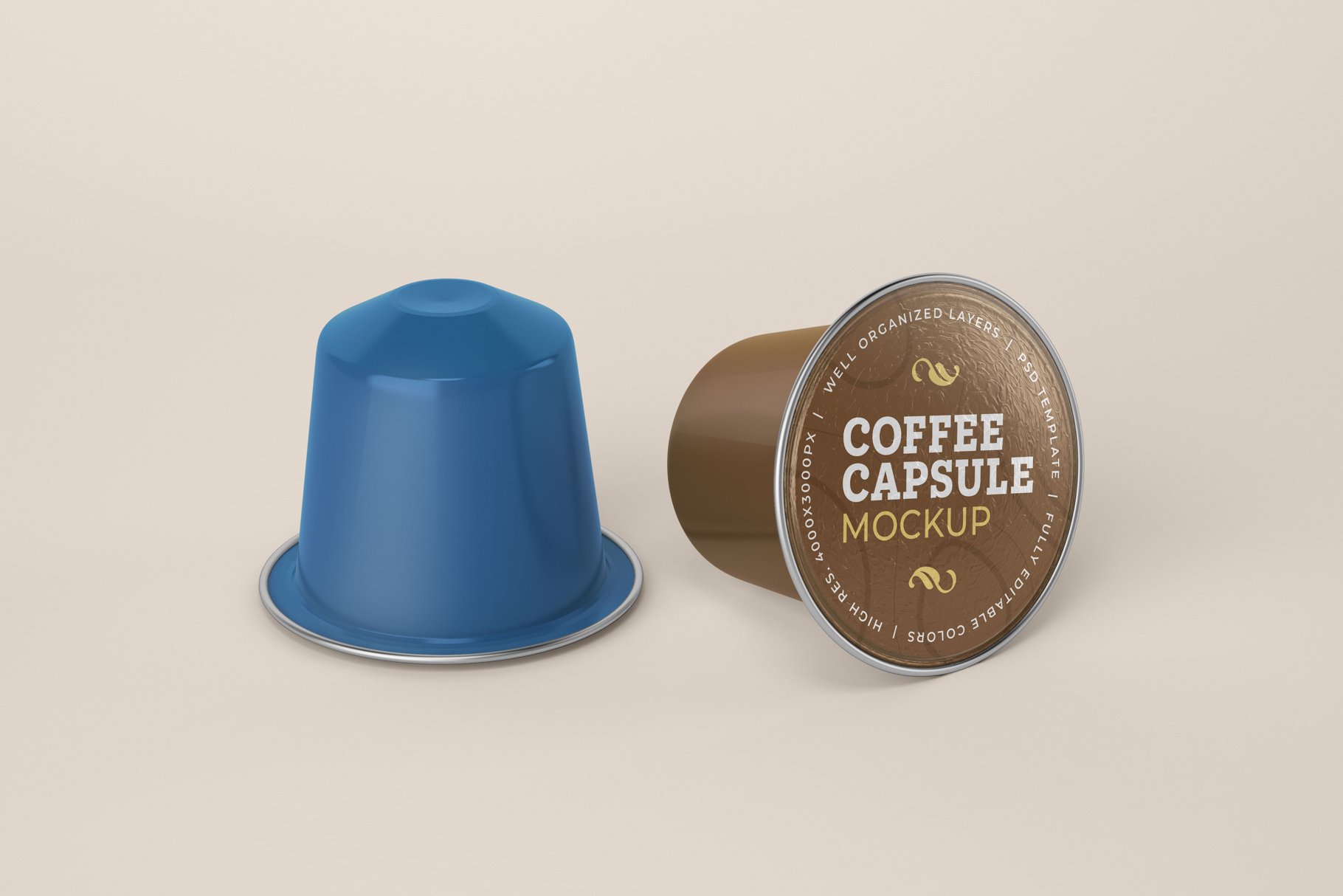 10款咖啡胶囊外包装样机模板 Coffee Capsule Mockup Set_img_2