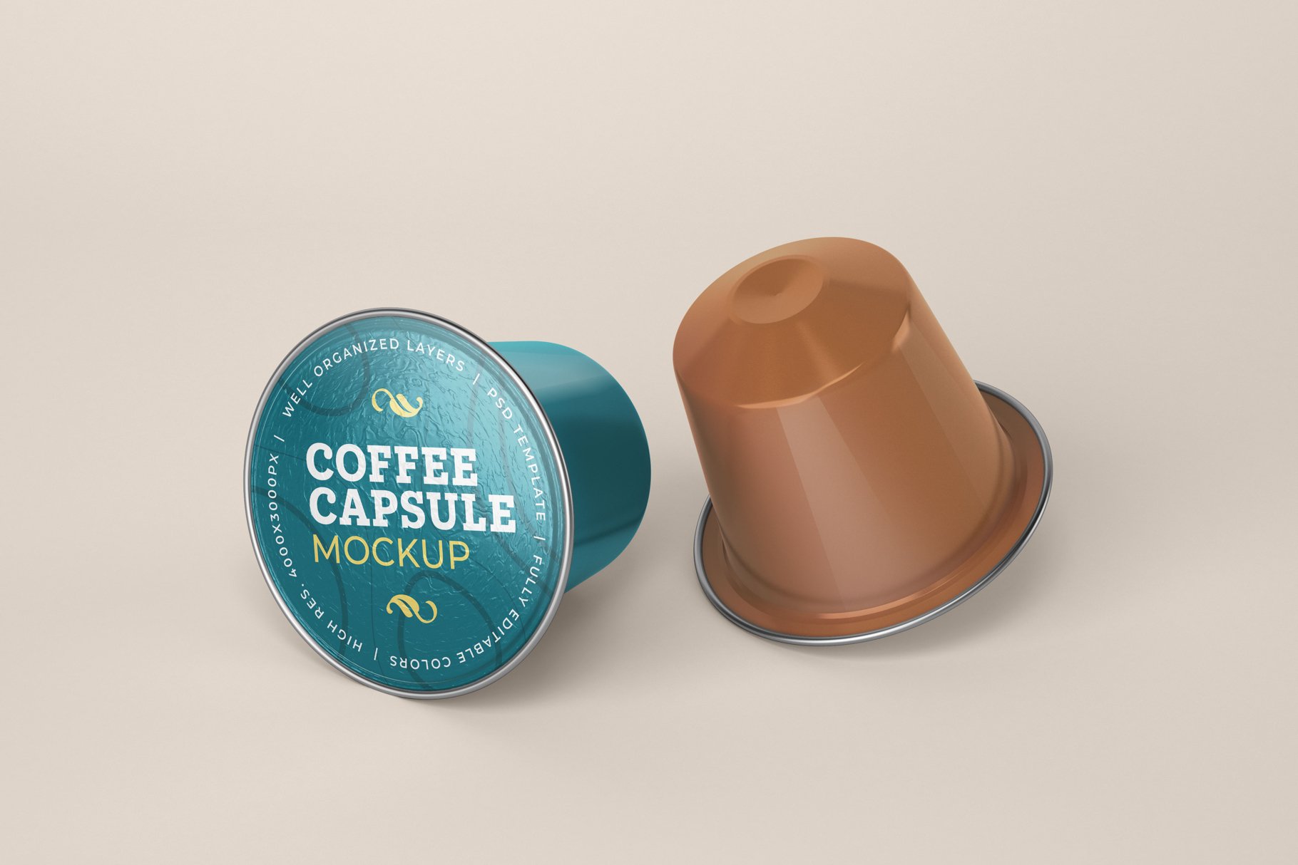 10款咖啡胶囊外包装样机模板 Coffee Capsule Mockup Set_img_2