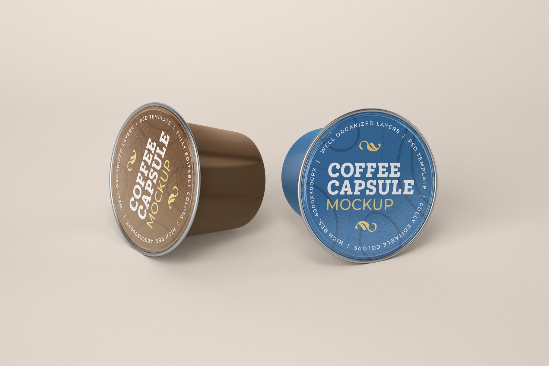 10款咖啡胶囊外包装样机模板 Coffee Capsule Mockup Set_img_2