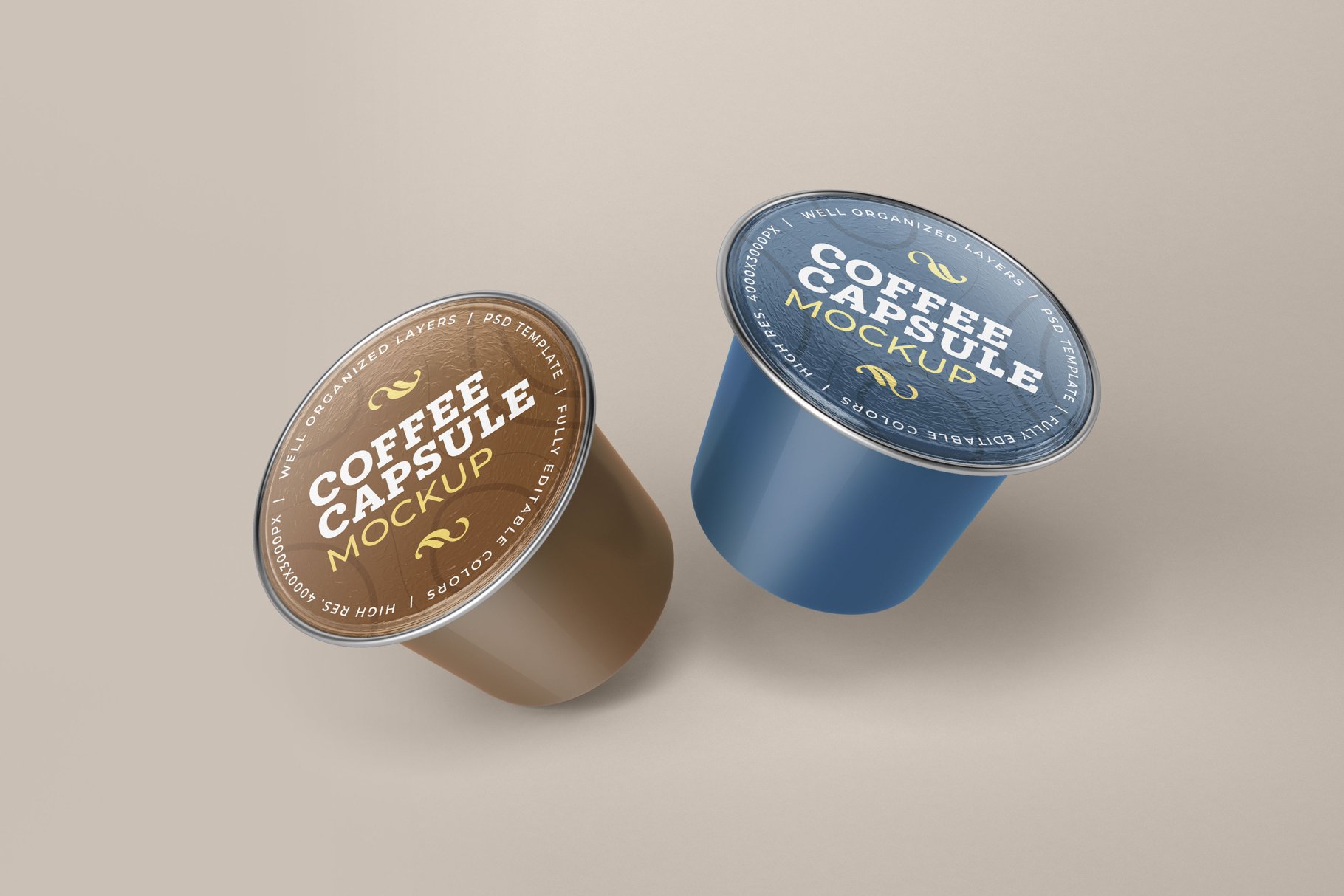 10款咖啡胶囊外包装样机模板 Coffee Capsule Mockup Set_img_2