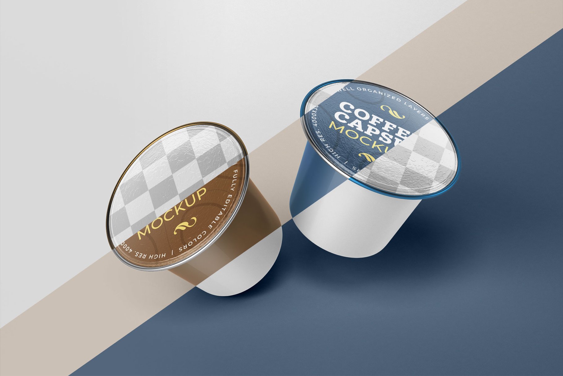 10款咖啡胶囊外包装样机模板 Coffee Capsule Mockup Set_img_2