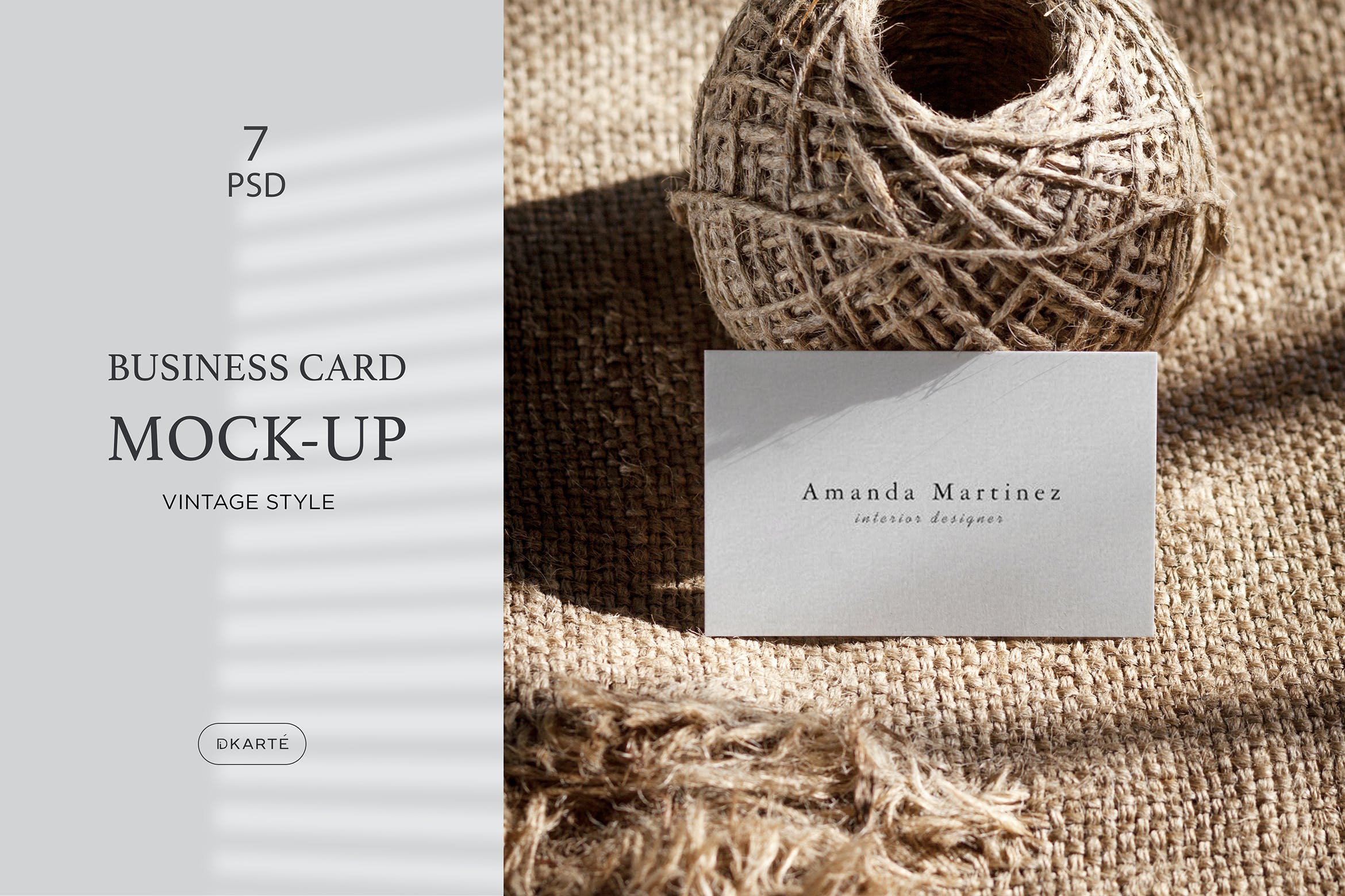 7个商务个人名片样机模板 Business Card Mockup_img_2