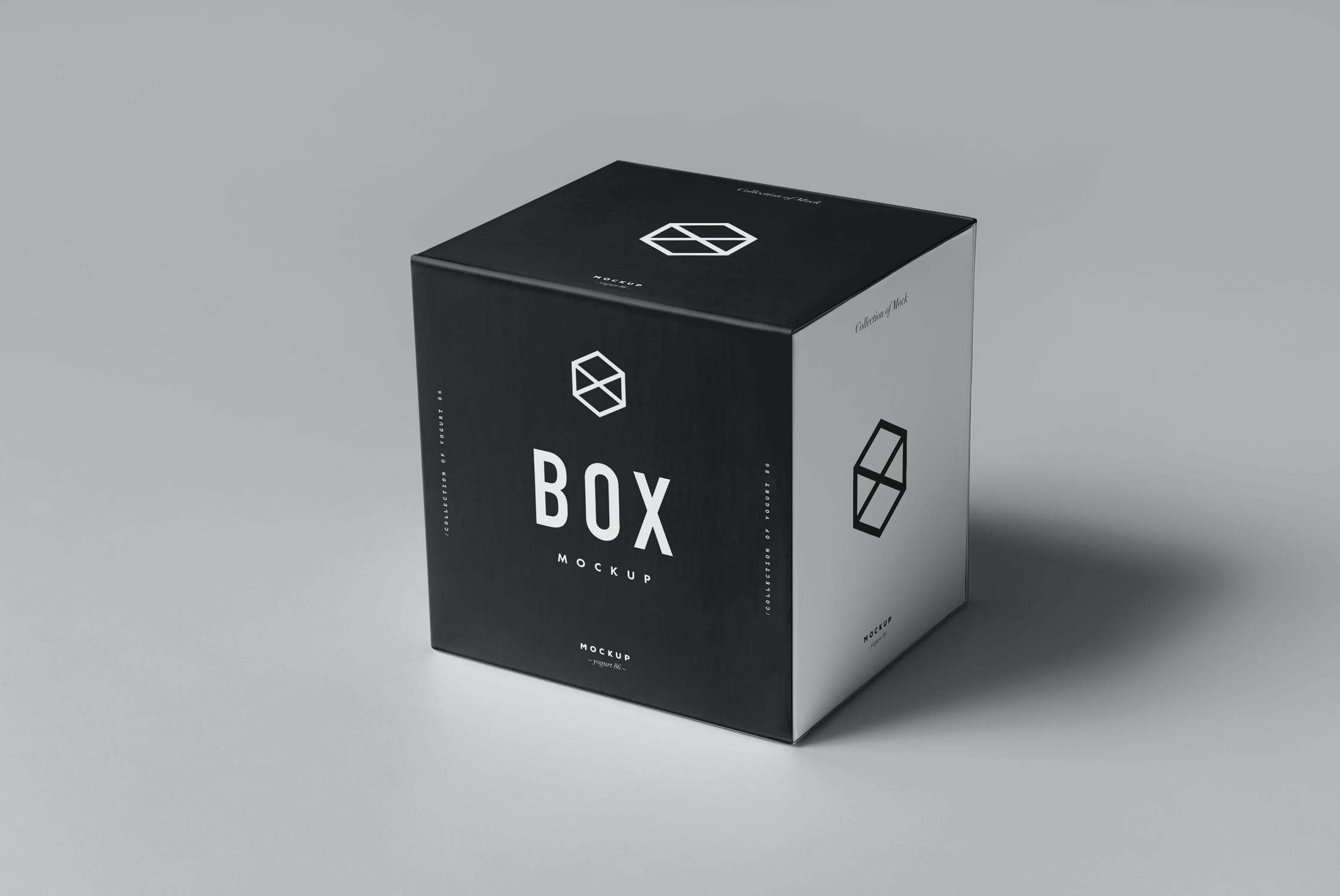 方形产品包装盒PSD样机模板 Box Mockup_img_2