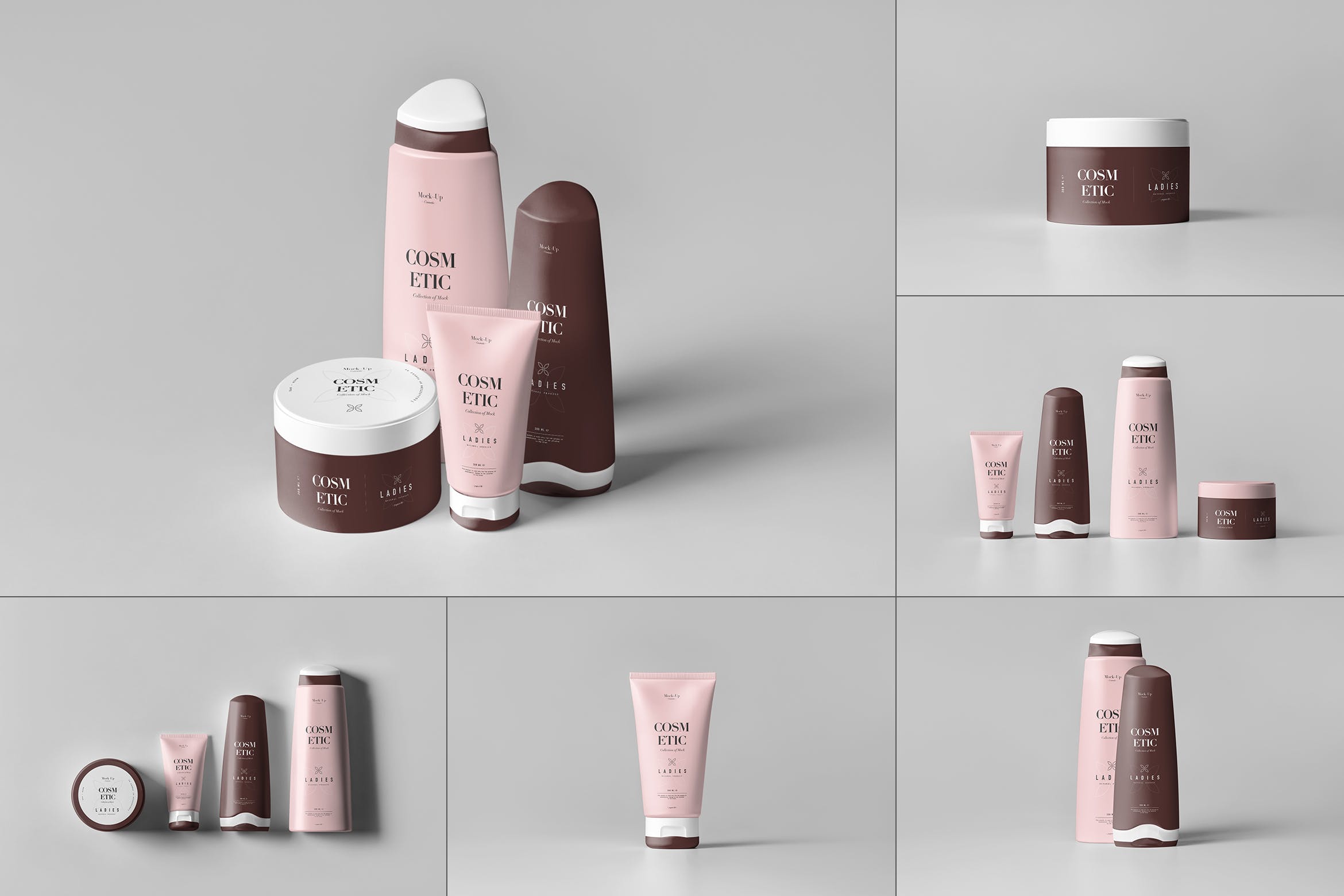 8款化妆品套装PSD样机模板 Cosmetic Mockup 7_img_2