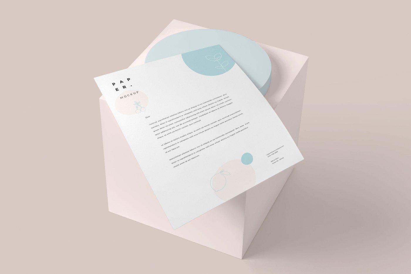 A4信纸品牌设计样机模板 US Letter Stationery Paper Mockups_img_2