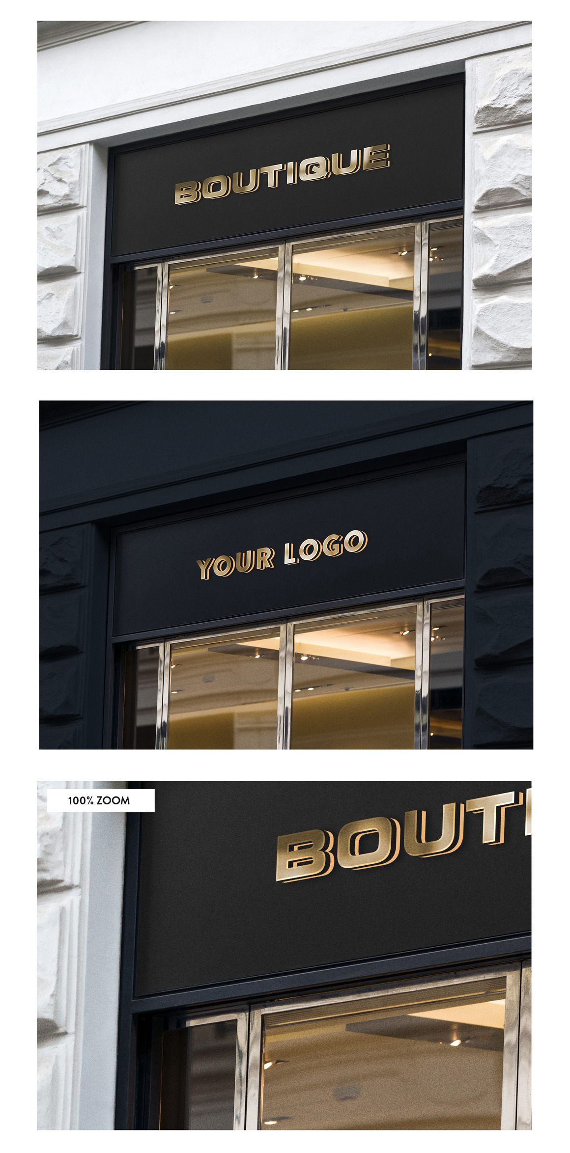 50款门牌店招徽标样机模板 50 Sign Facade Signboard Logo Mockup Vol 1_img_2