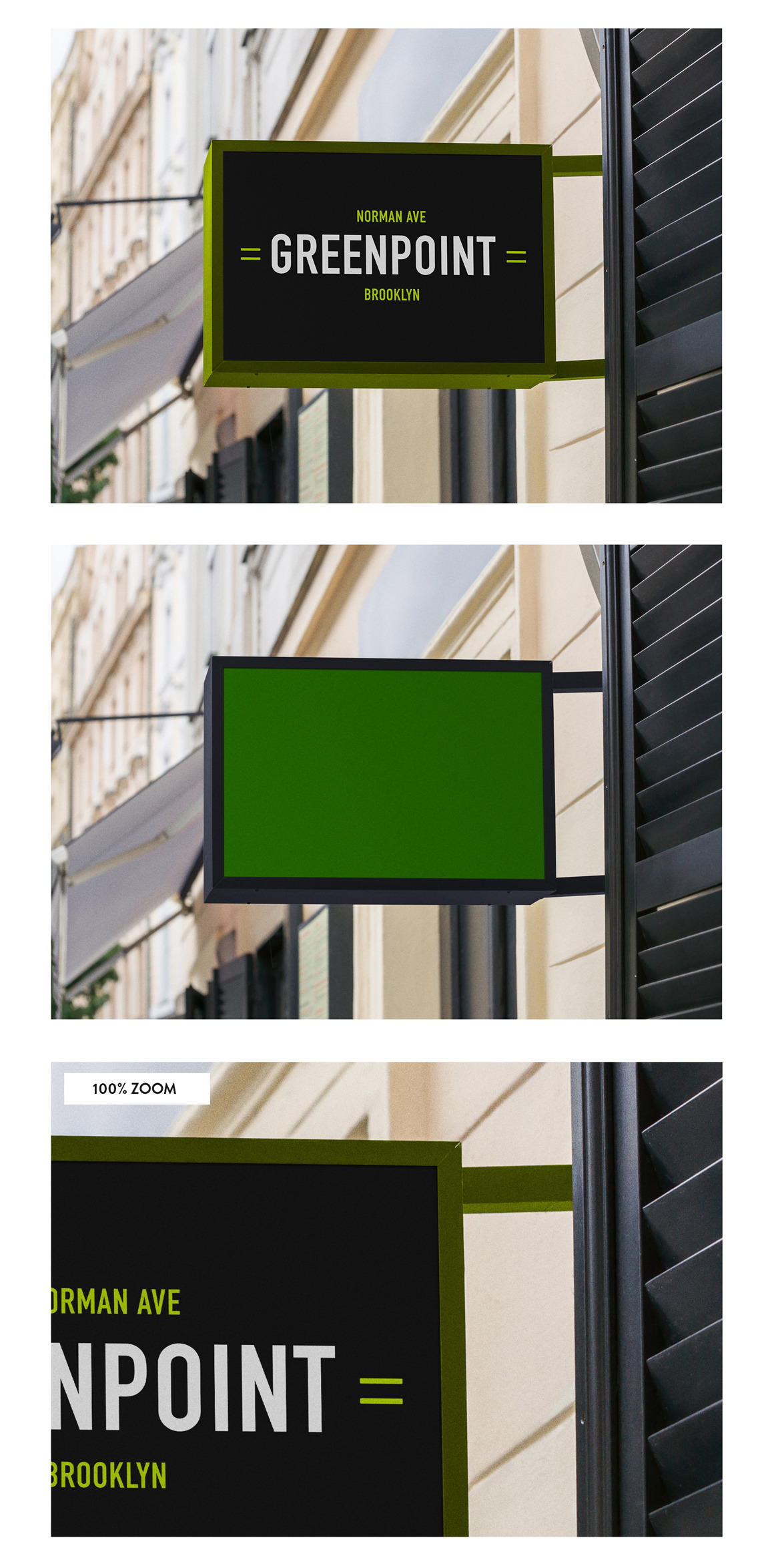 50款门牌店招徽标样机模板 50 Sign Facade Signboard Logo Mockup Vol 1_img_2