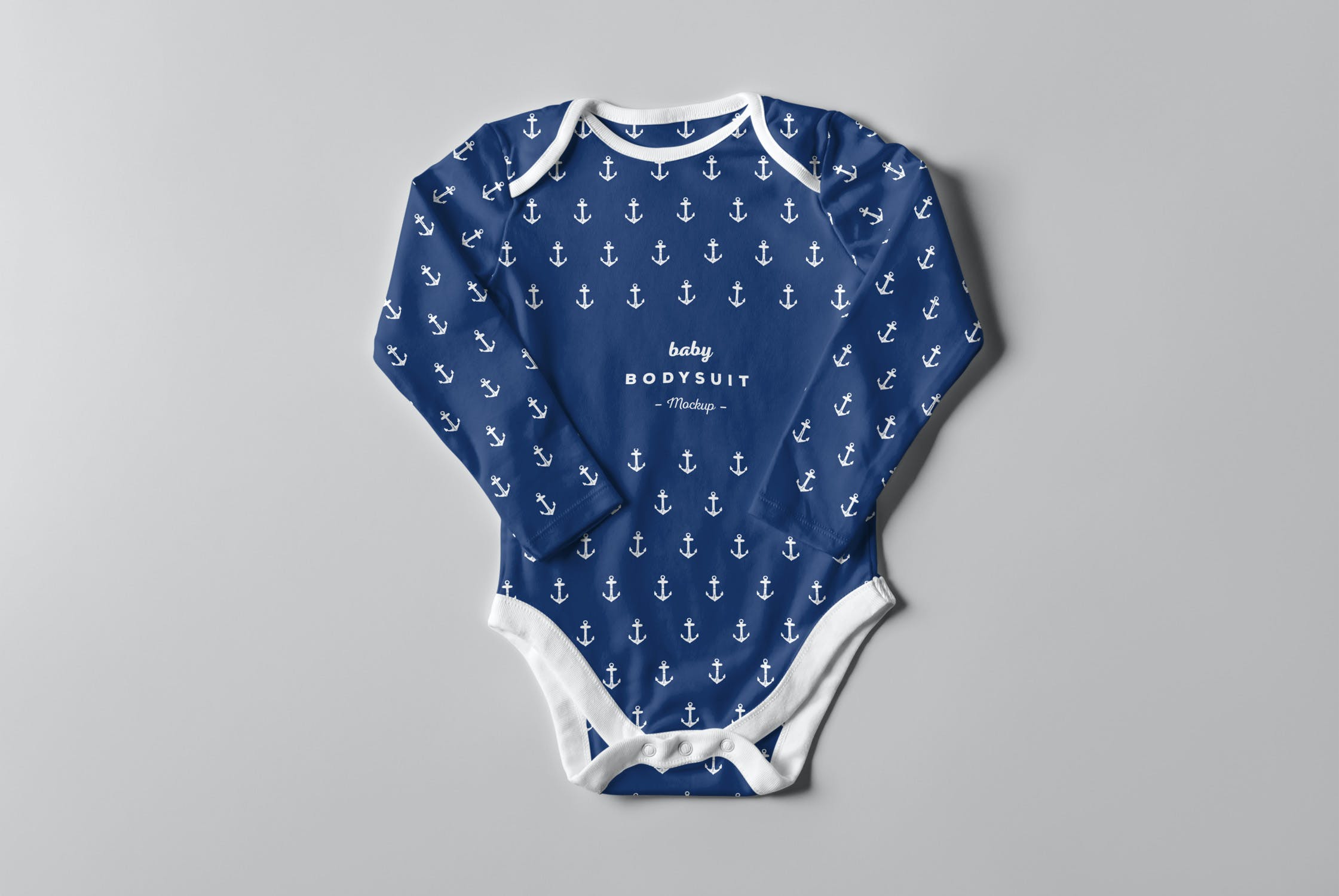 婴儿连体衣样机PSD模板 Baby Bodysuit Mockup 2_img_2