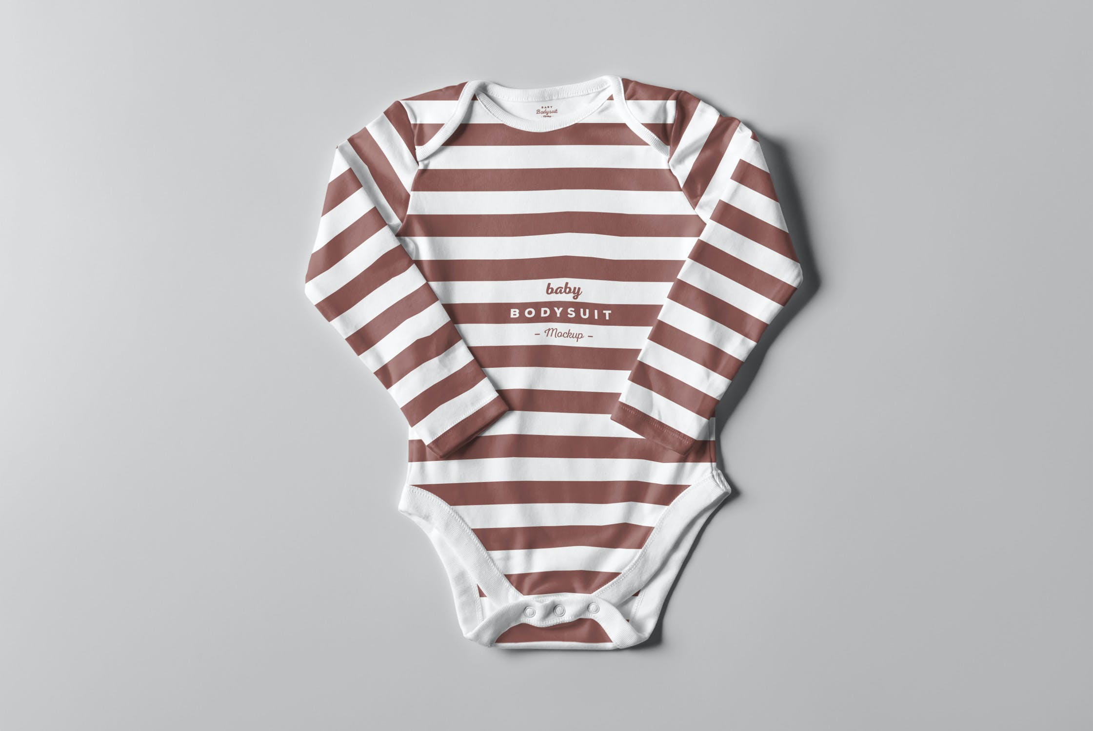 婴儿连体衣样机PSD模板 Baby Bodysuit Mockup 2_img_2