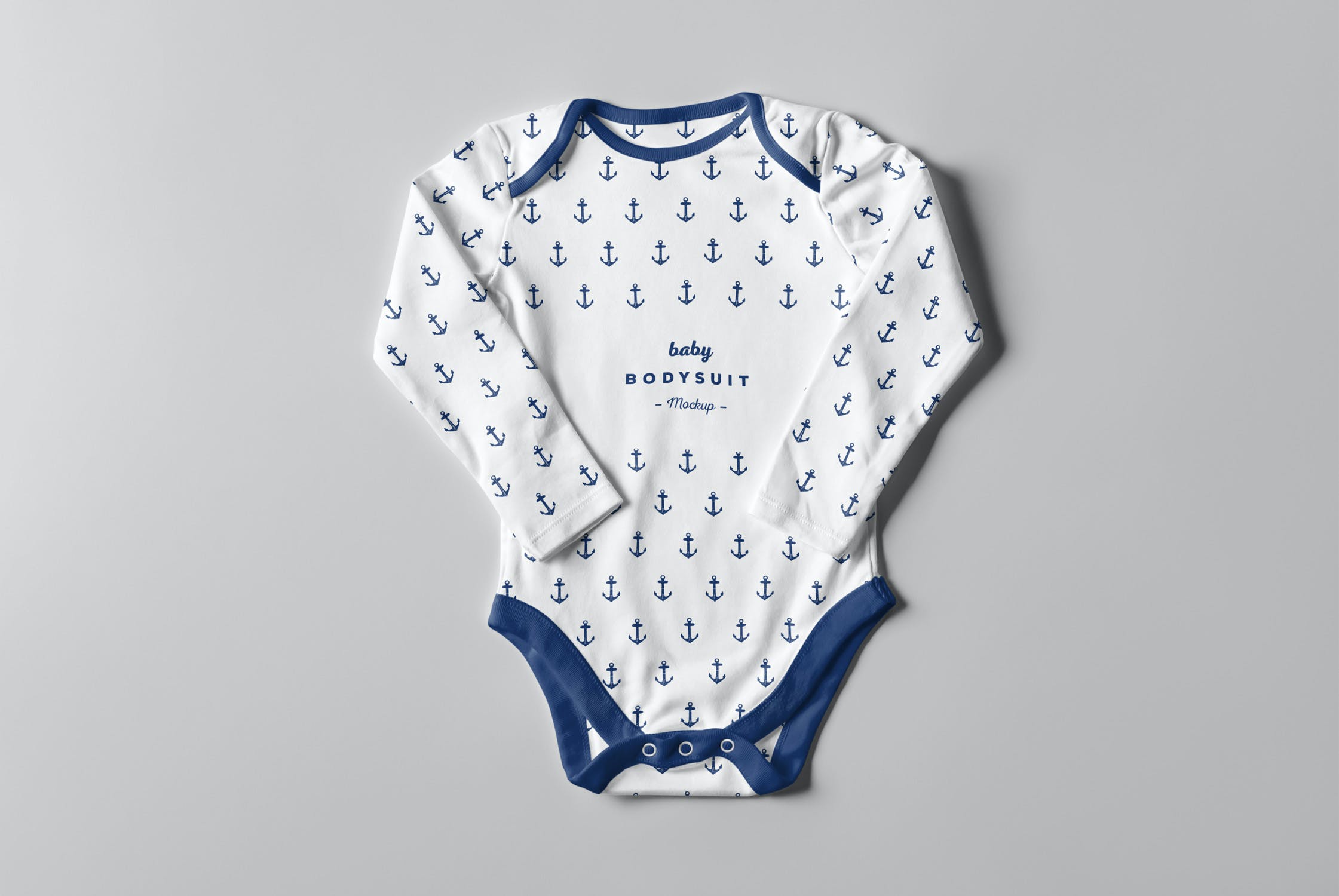 婴儿连体衣样机PSD模板 Baby Bodysuit Mockup 2_img_2