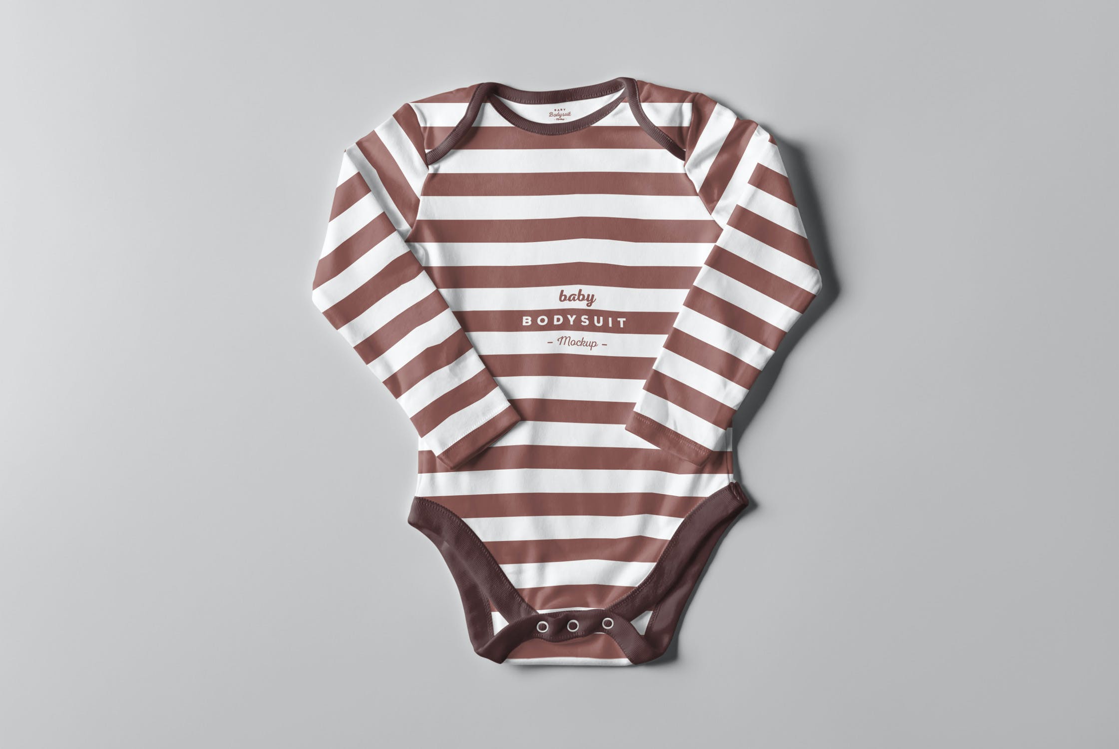 婴儿连体衣样机PSD模板 Baby Bodysuit Mockup 2_img_2