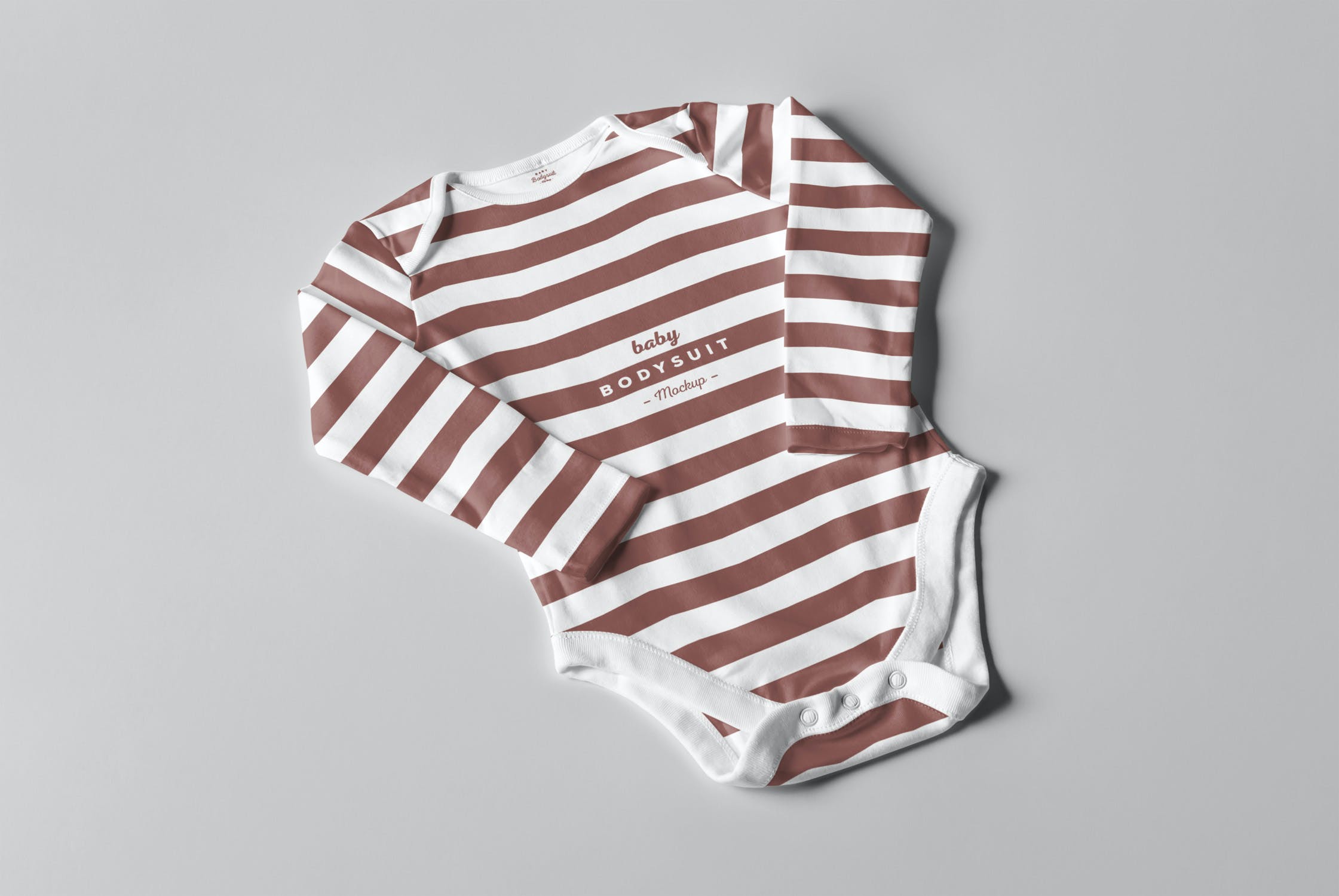 婴儿连体衣样机PSD模板 Baby Bodysuit Mockup 2_img_2