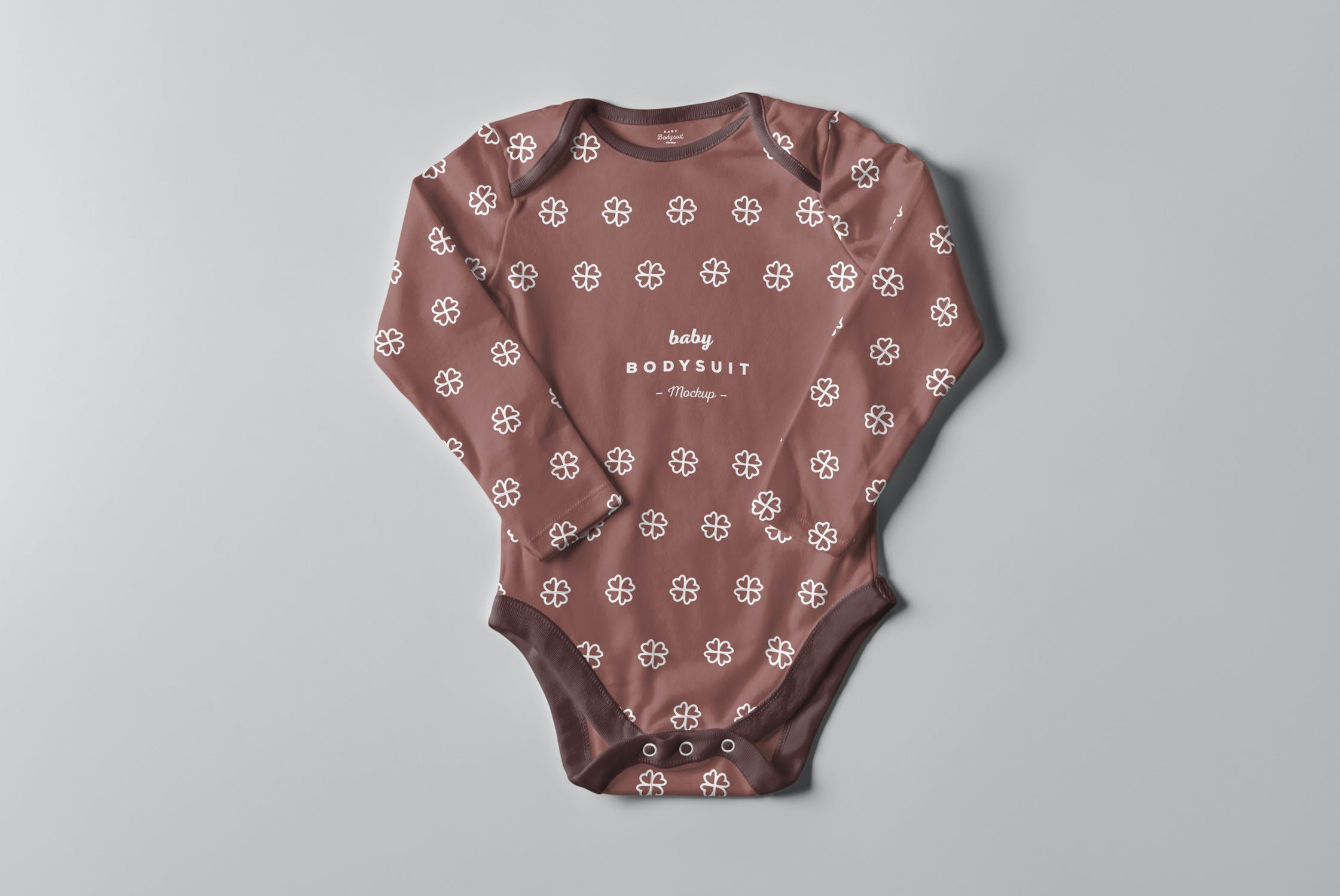 婴儿连体衣样机PSD模板 Baby Bodysuit Mockup 2_img_2