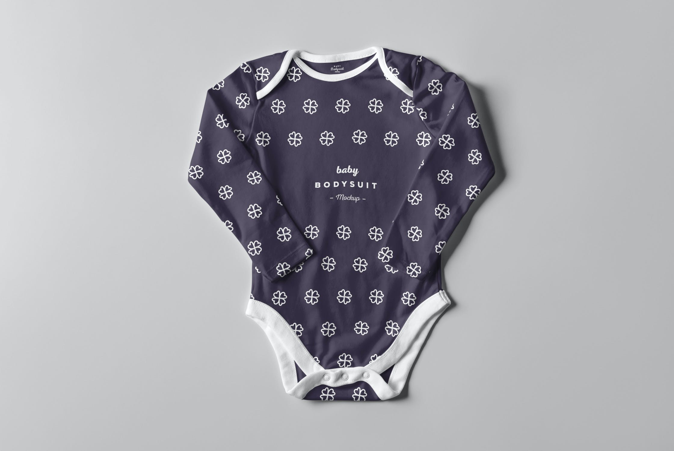 婴儿连体衣样机PSD模板 Baby Bodysuit Mockup 2_img_2