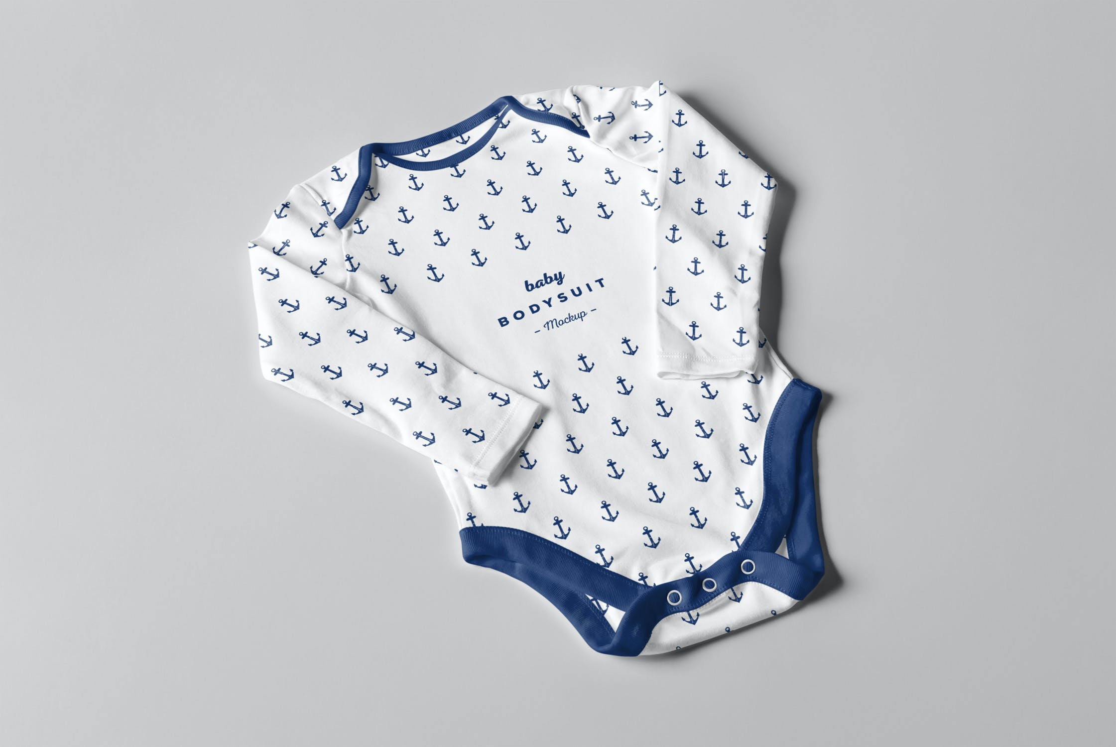 婴儿连体衣样机PSD模板 Baby Bodysuit Mockup 2_img_2