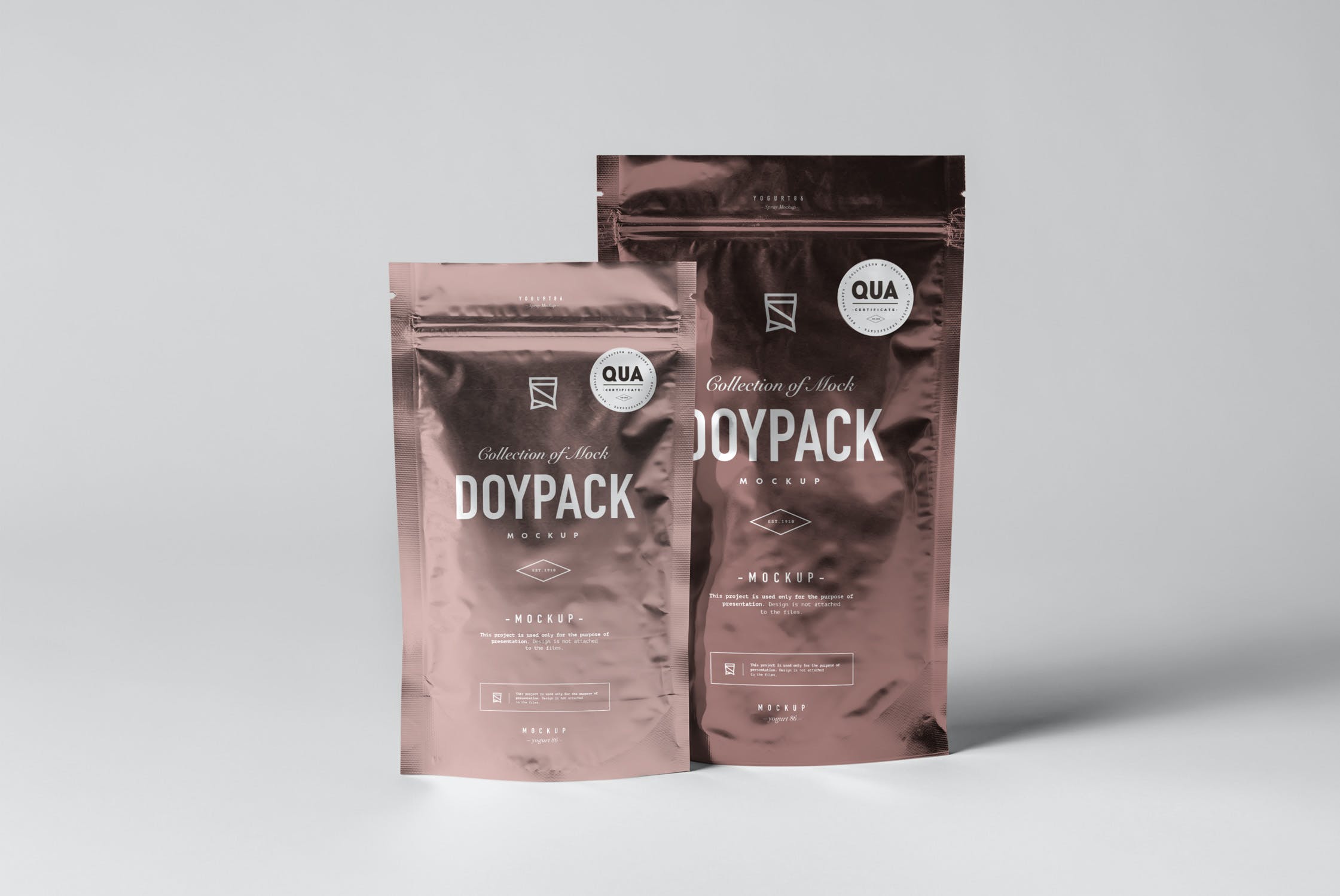 食品自封铝箔袋样机模板 Doypack Mockup 4_img_2