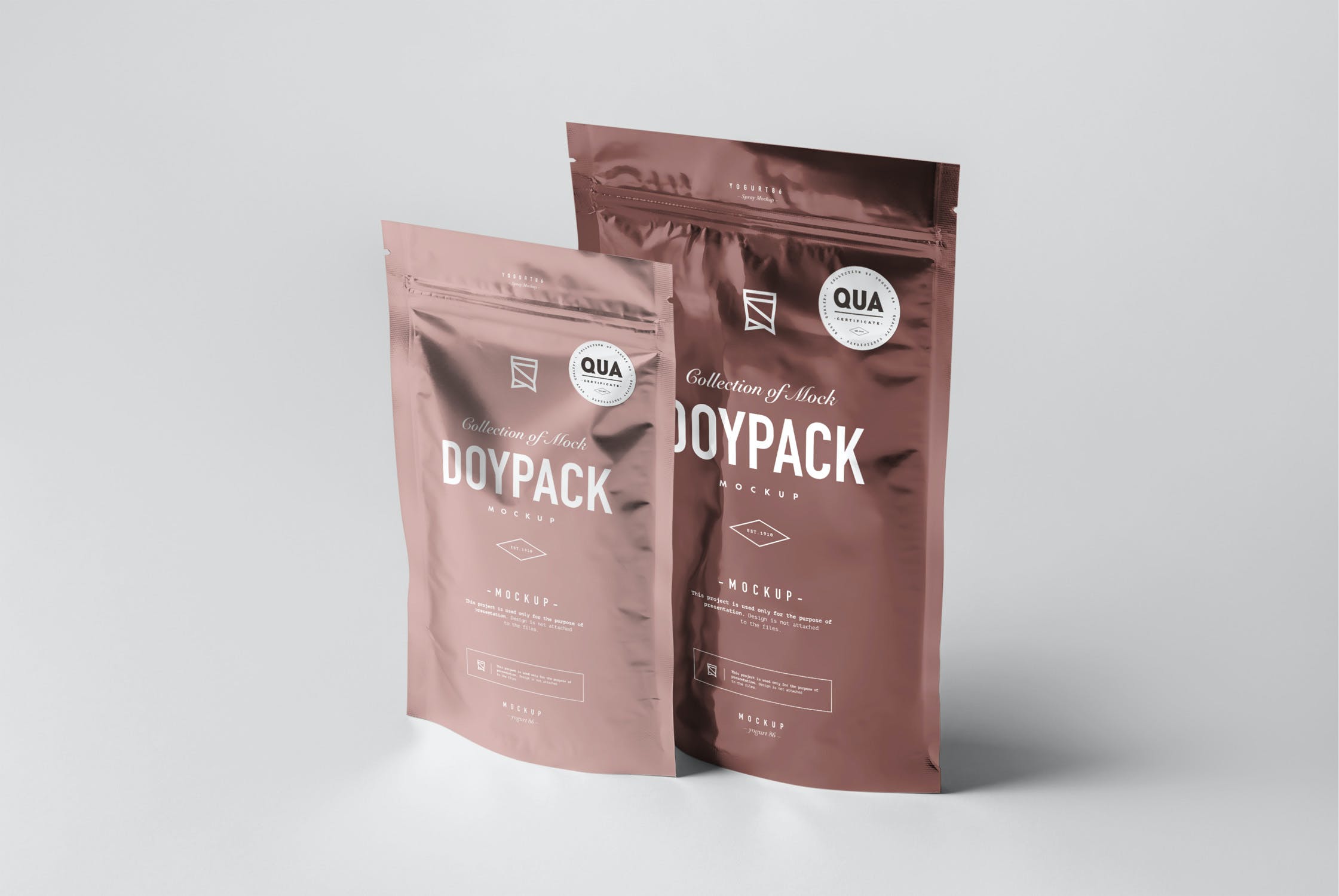 食品自封铝箔袋样机模板 Doypack Mockup 4_img_2