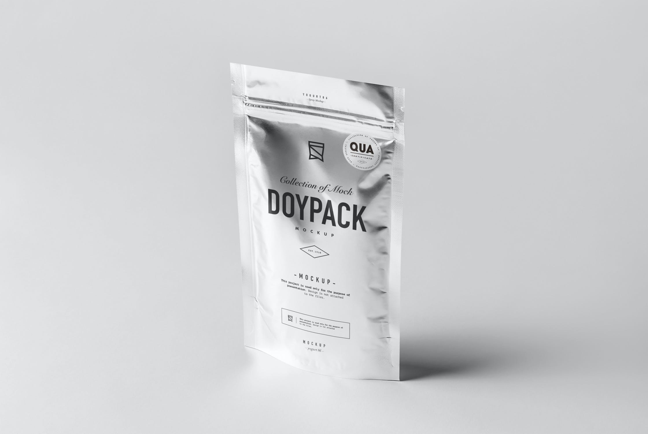 食品自封铝箔袋样机模板 Doypack Mockup 4_img_2