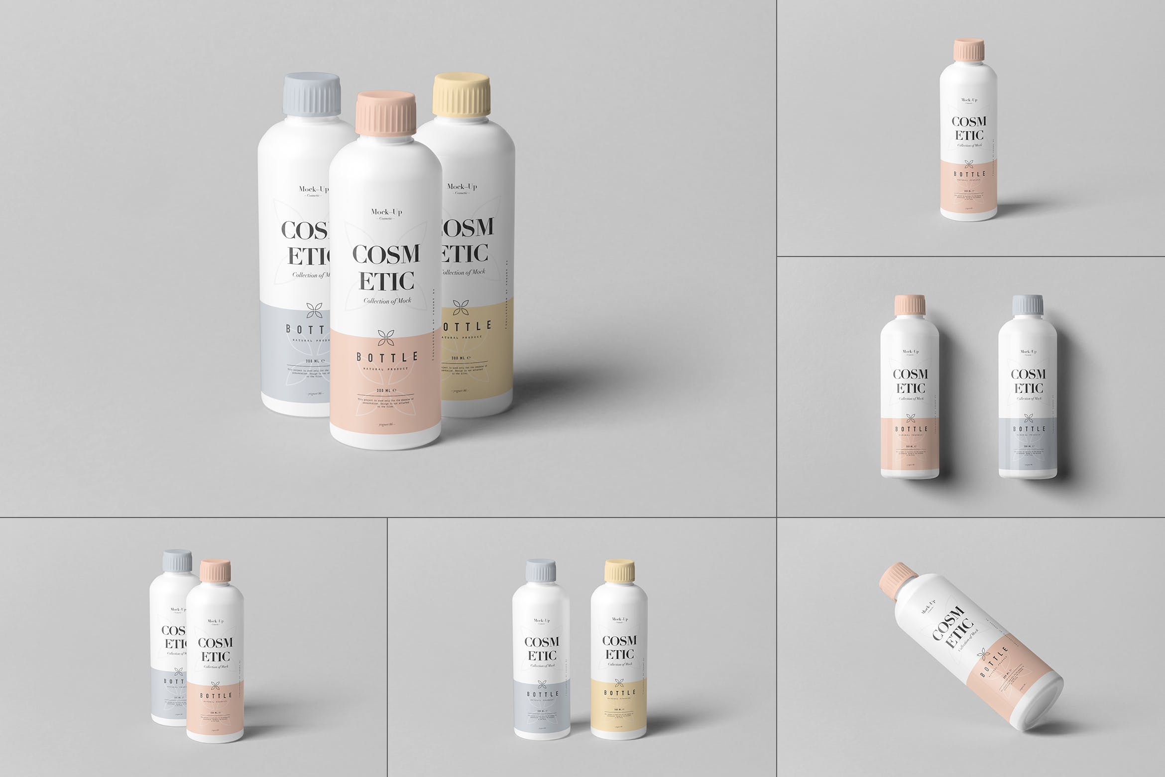 10个化妆品瓶样机PSD模板 Cosmetic Bottle Mockup_img_2