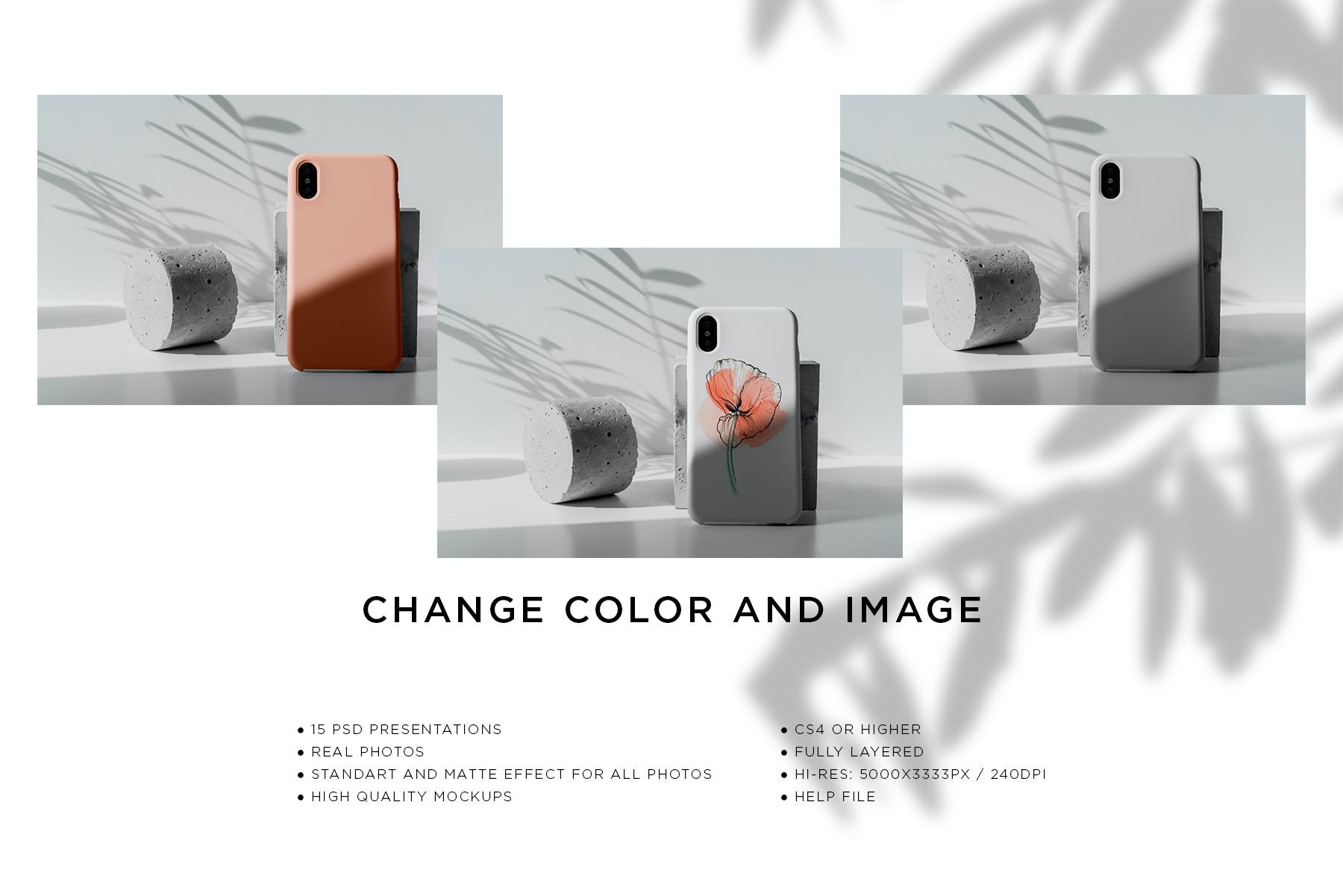 15个陶瓷iPhone X手机壳样机模板 iPhone X Case Mockups_img_2