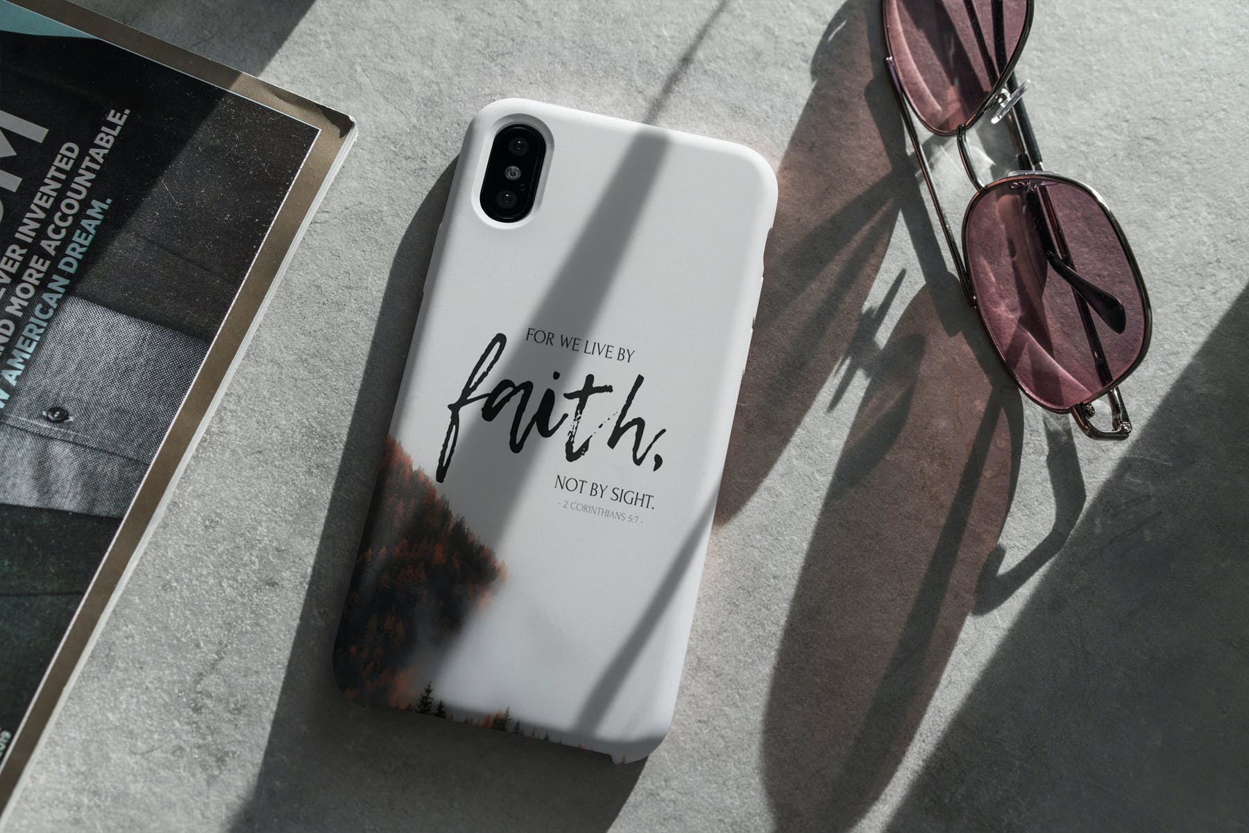 15个陶瓷iPhone X手机壳样机模板 iPhone X Case Mockups_img_2