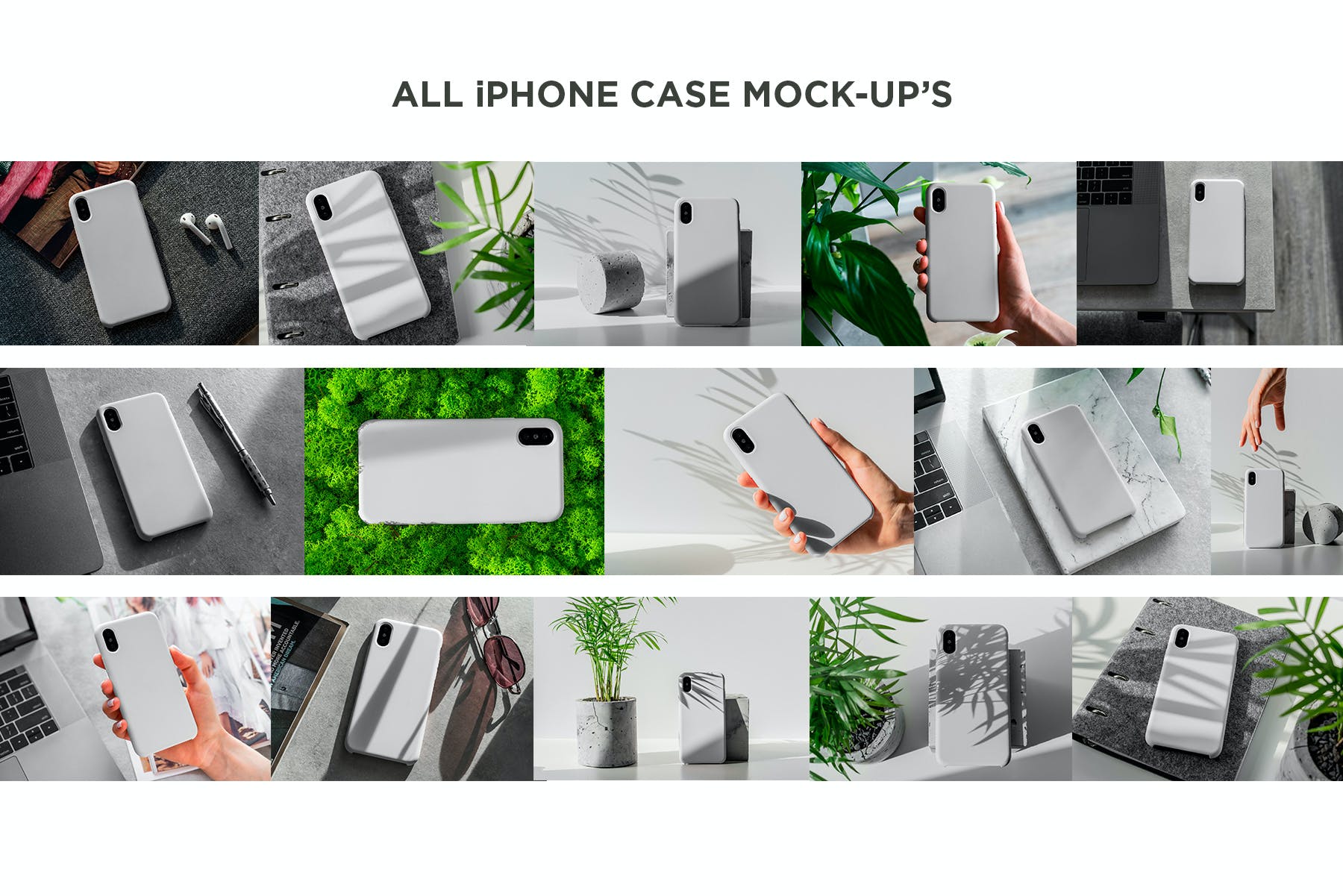 15个陶瓷iPhone X手机壳样机模板 iPhone X Case Mockups_img_2