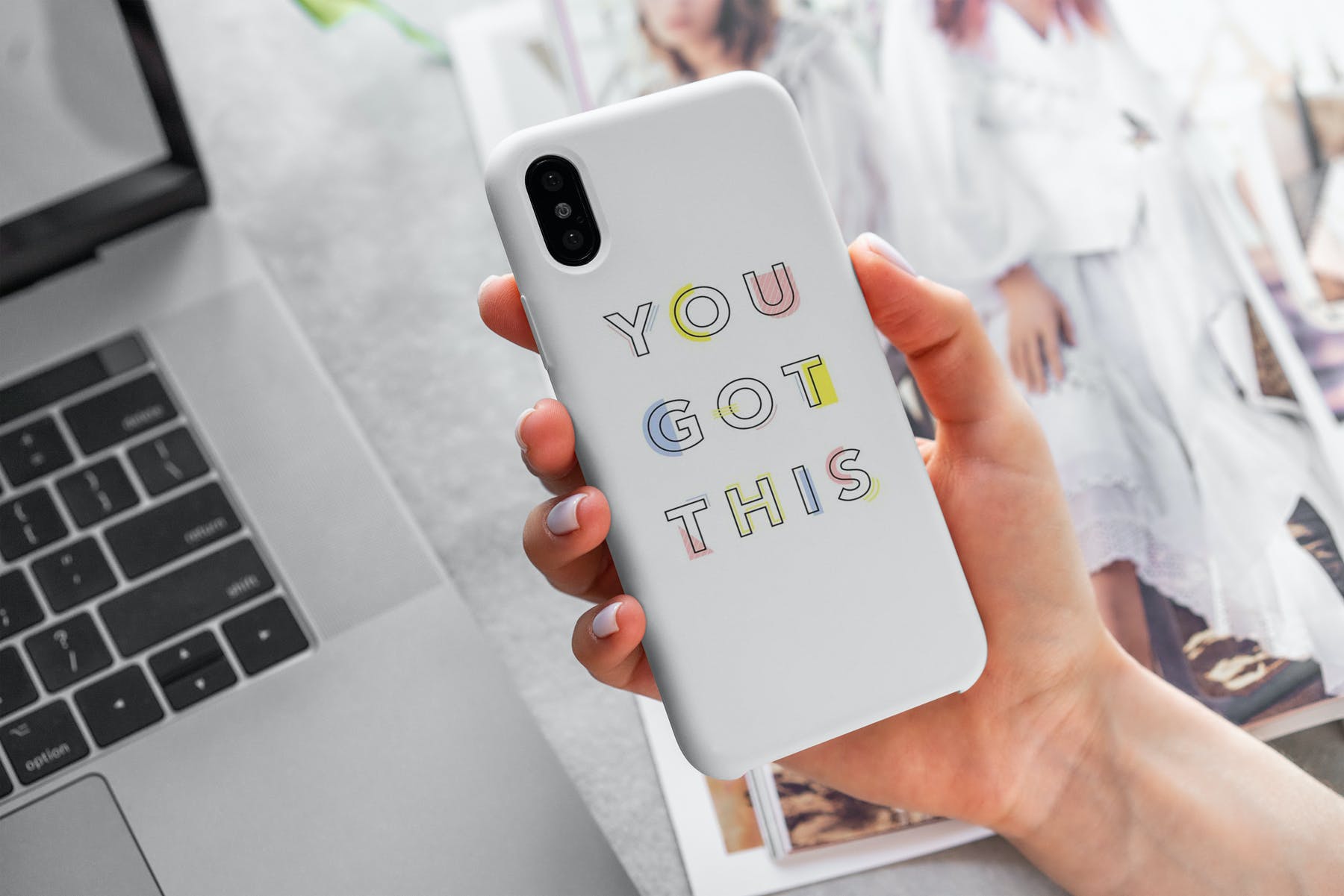 15个陶瓷iPhone X手机壳样机模板 iPhone X Case Mockups_img_2