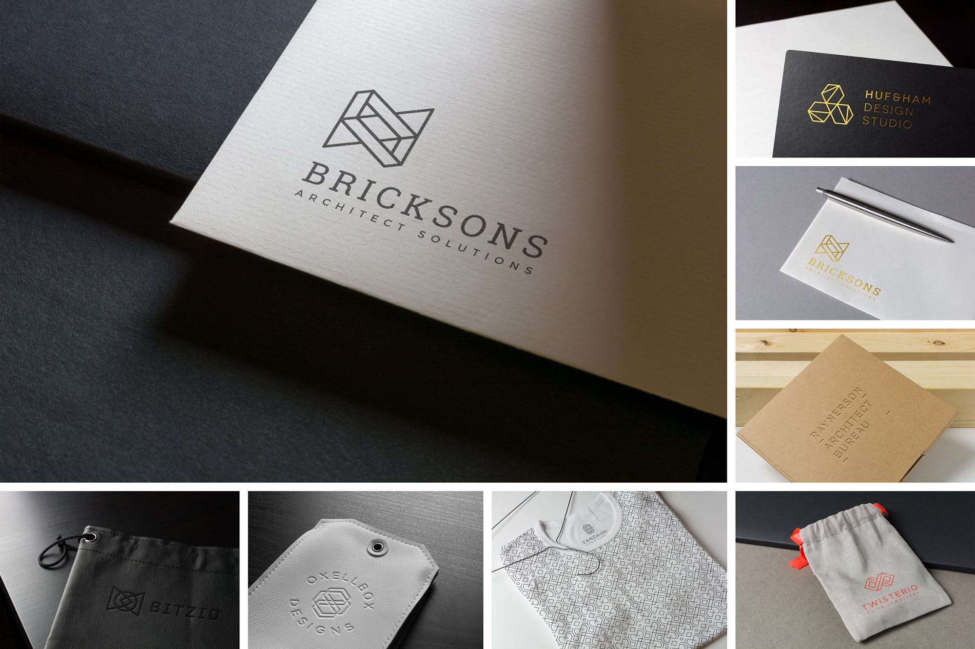 8款徽标标志LOGO样机模板 Logo Mockups Collection Vol. 1_img_2