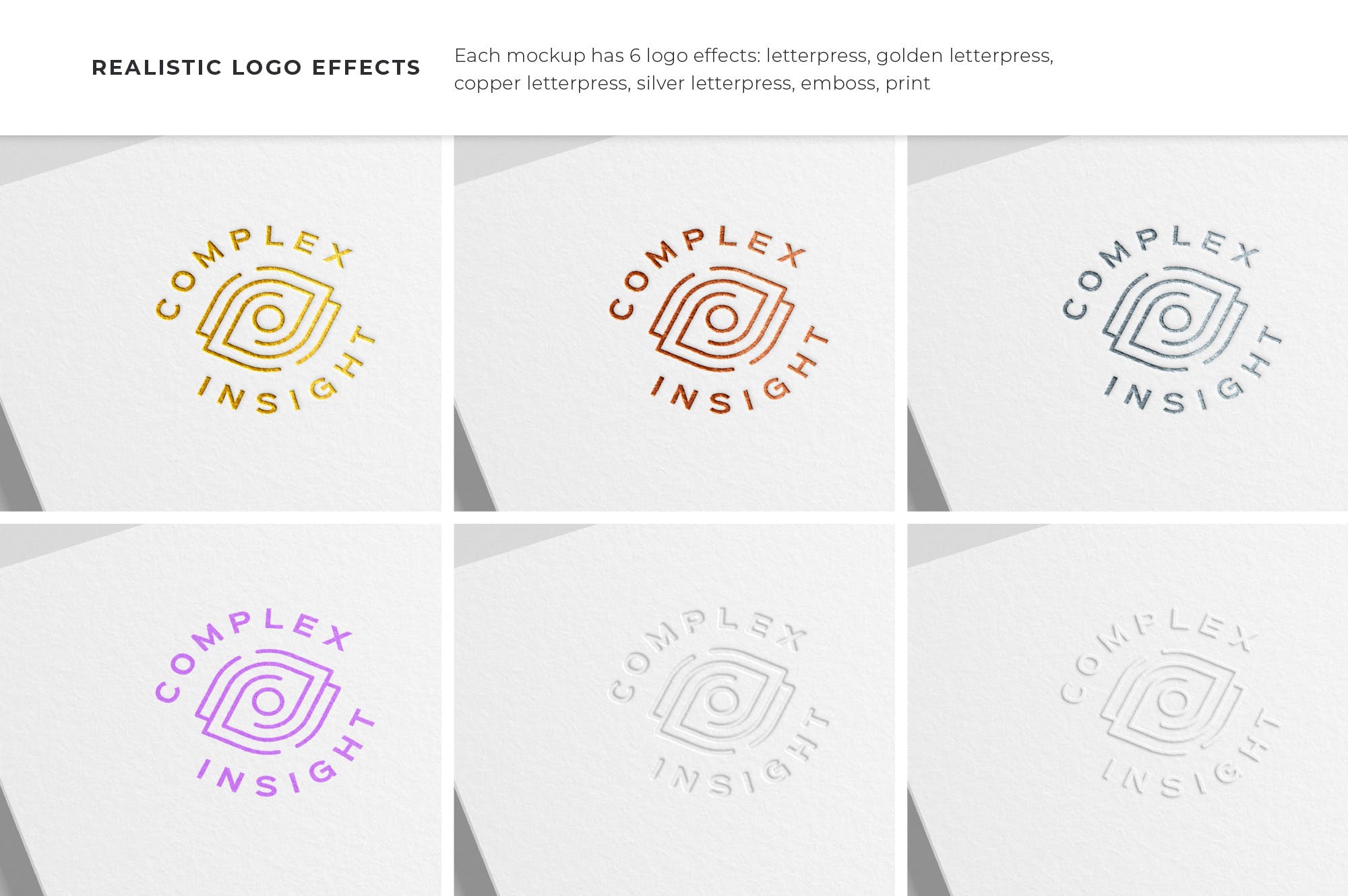 10款徽标标志LOGO样机模板 Logo Mockups Pack. Paper Edition. Vol.2_img_2