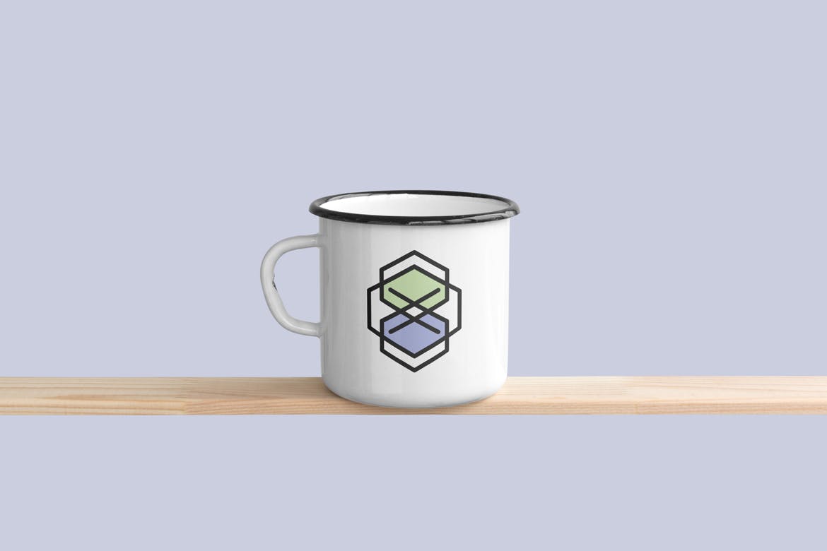 9款搪瓷杯样机模板包 Enamel Mug Mockups Pack_img_2