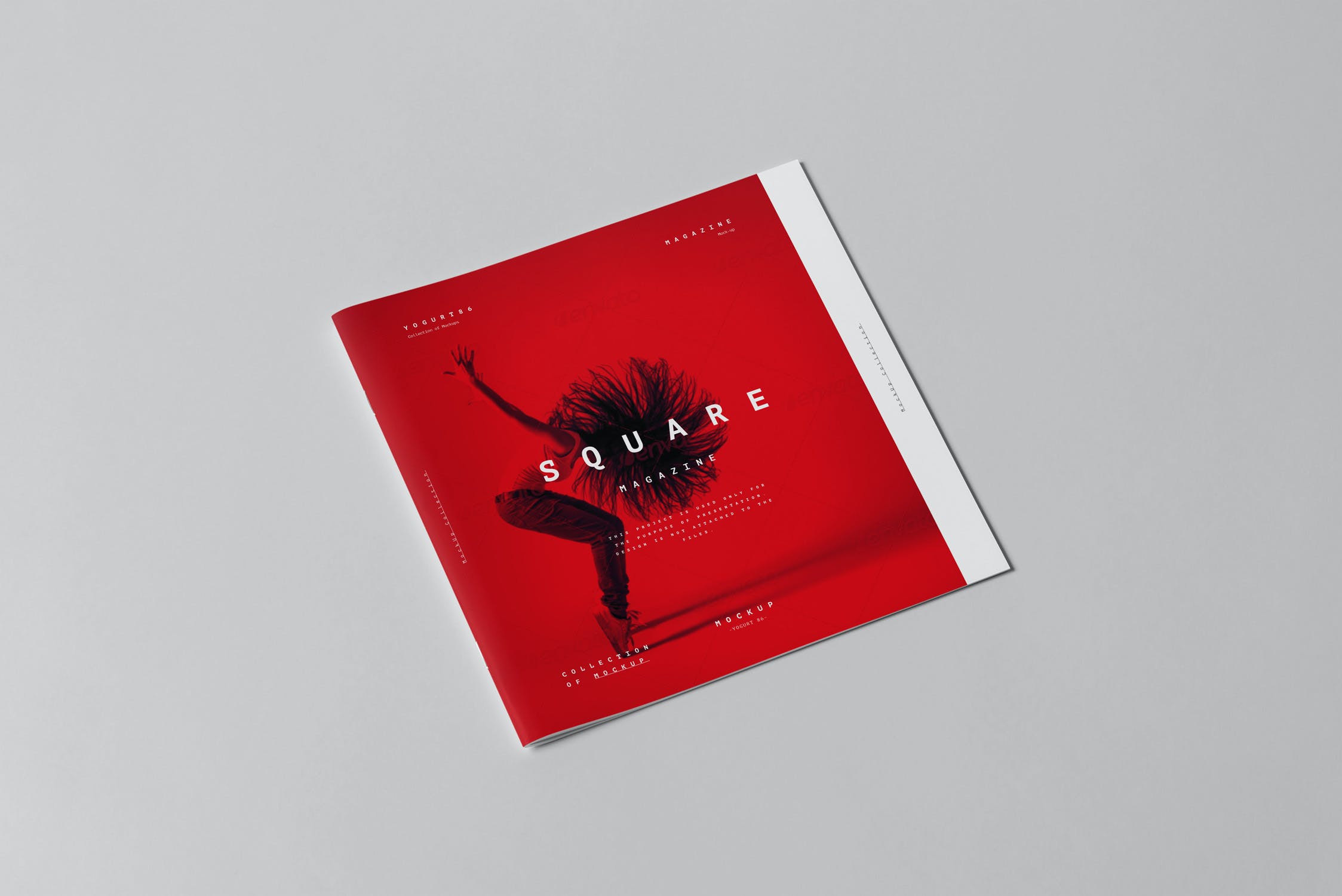 10款方形宣传画册杂志样机模板 Square Brochure Mockup 2_img_2