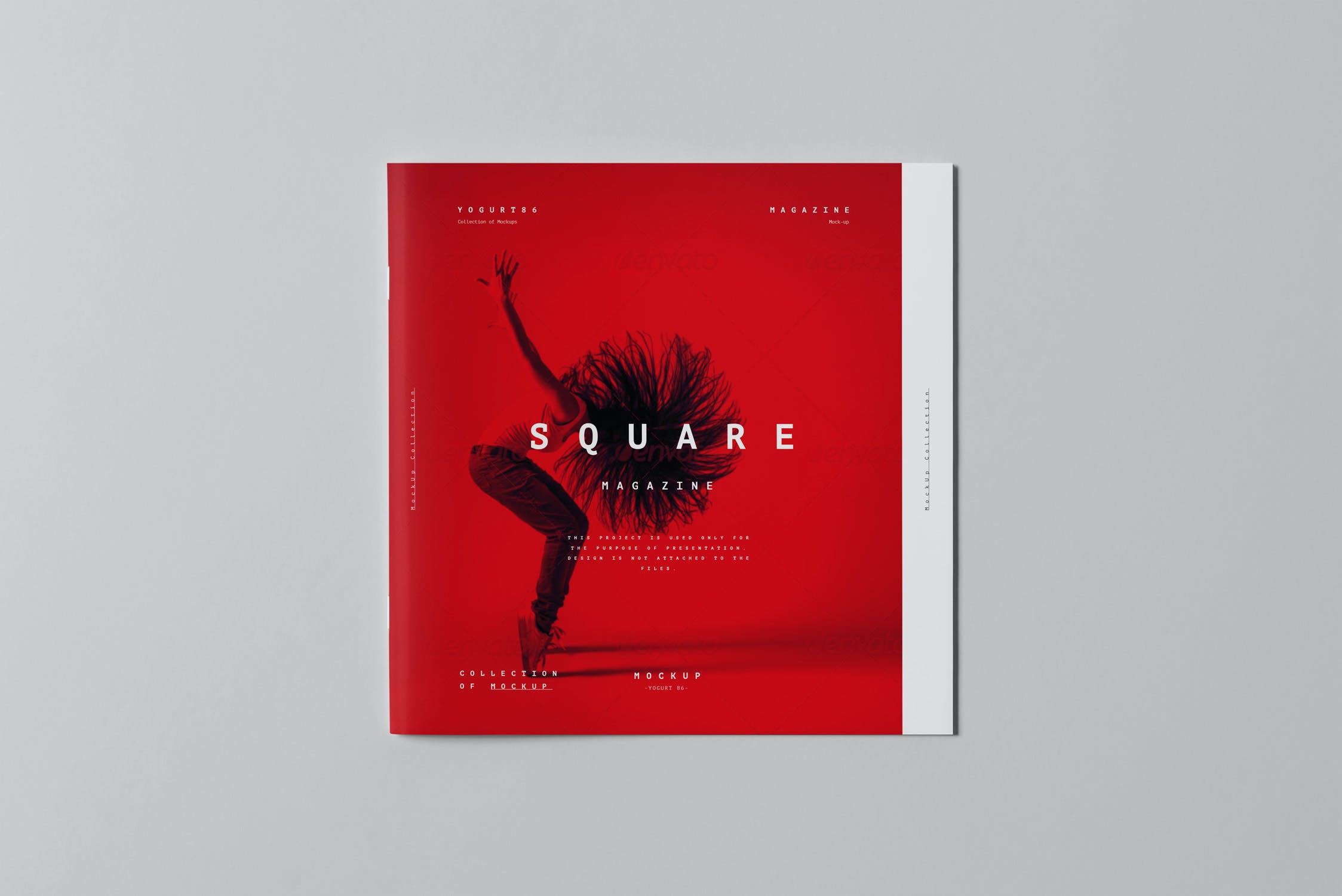 10款方形宣传画册杂志样机模板 Square Brochure Mockup 2_img_2