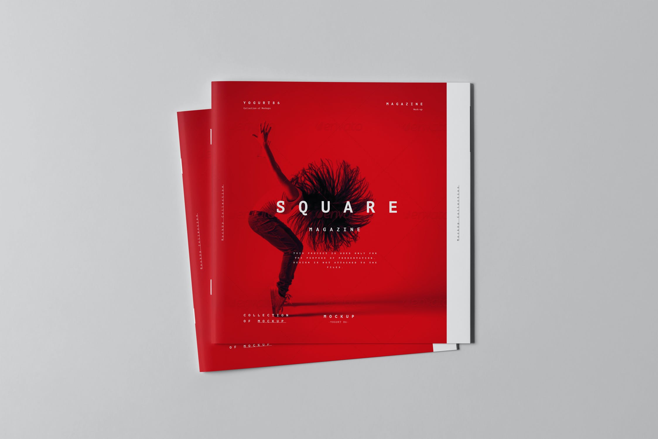 10款方形宣传画册杂志样机模板 Square Brochure Mockup 2_img_2