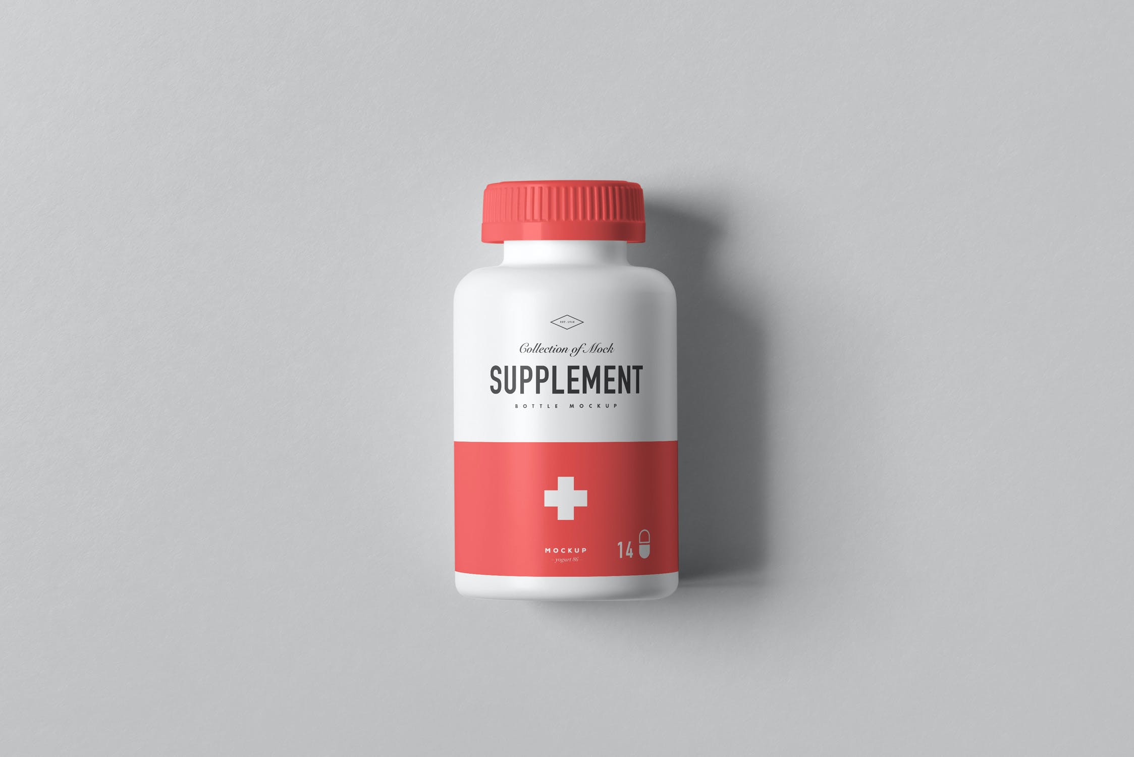 9款医疗药瓶补充罐包装盒PSD样机 Supplement Jar & Box Mockup 6_img_2