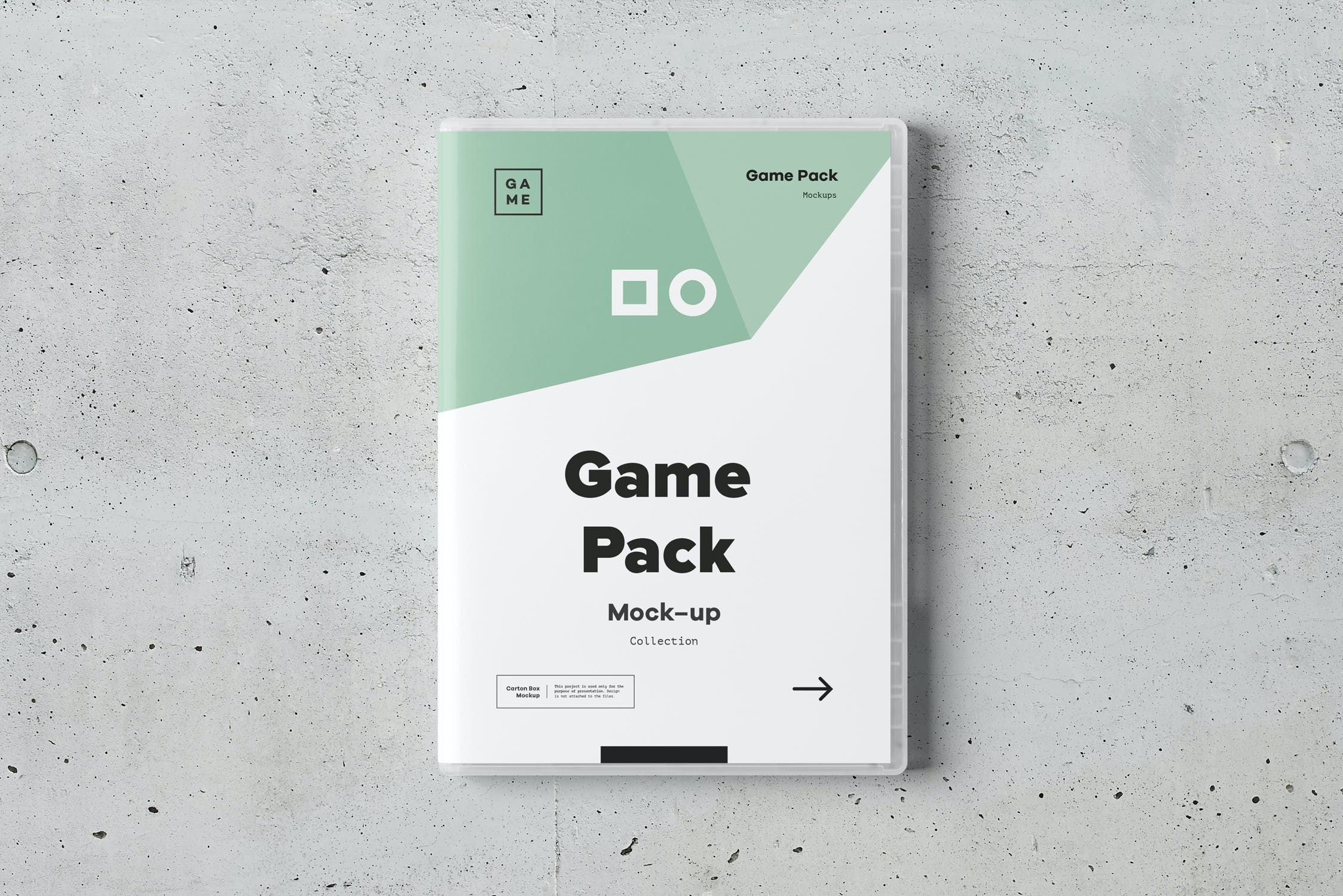 游戏光盘CD包装盒样机模板 Game Disc Pack Mockup_img_2