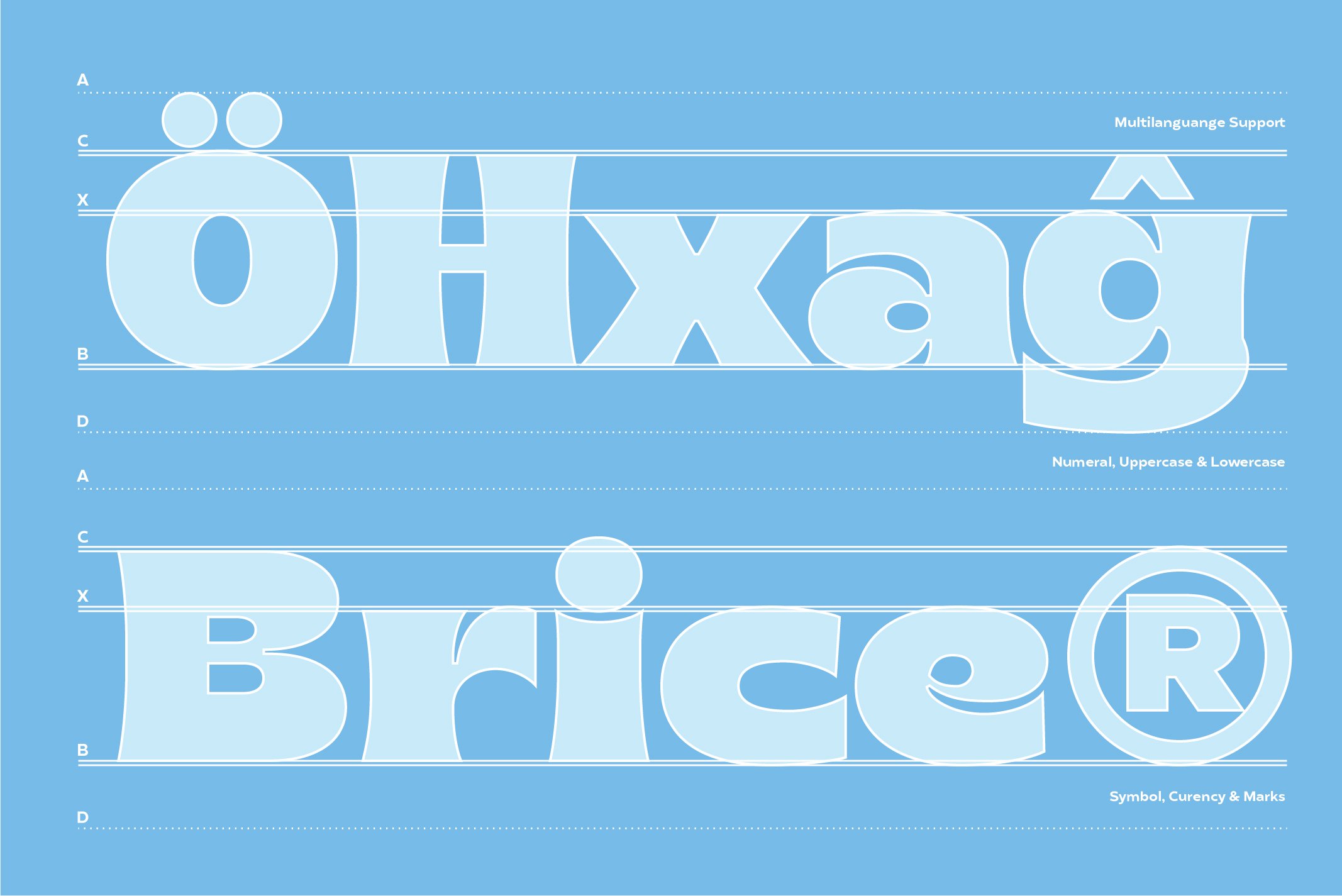 80年代趣味卡通儿童英文字体 Brice Font Family_img_2