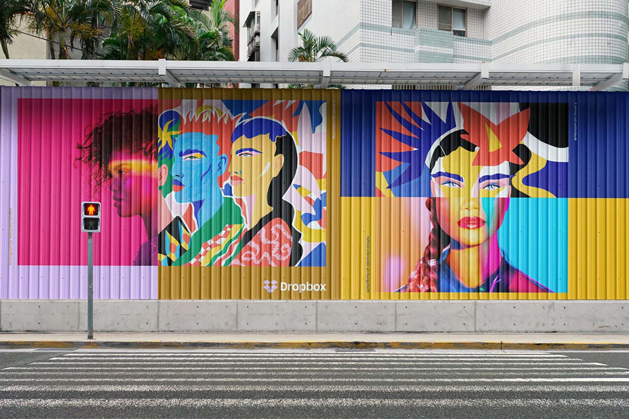 2款壁画墙样机模板 Mural Wall Mockups (PSD)_img_2