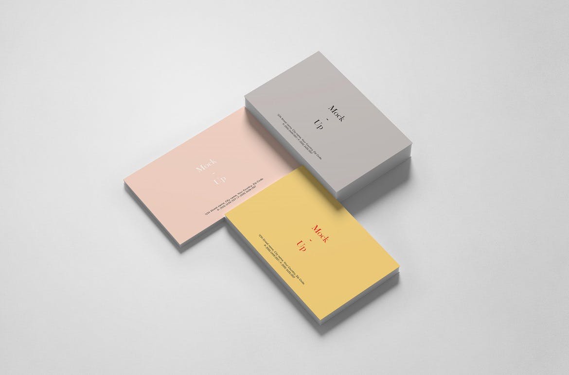 极简商务个人名片样机模板 Business Card Mockup_img_2