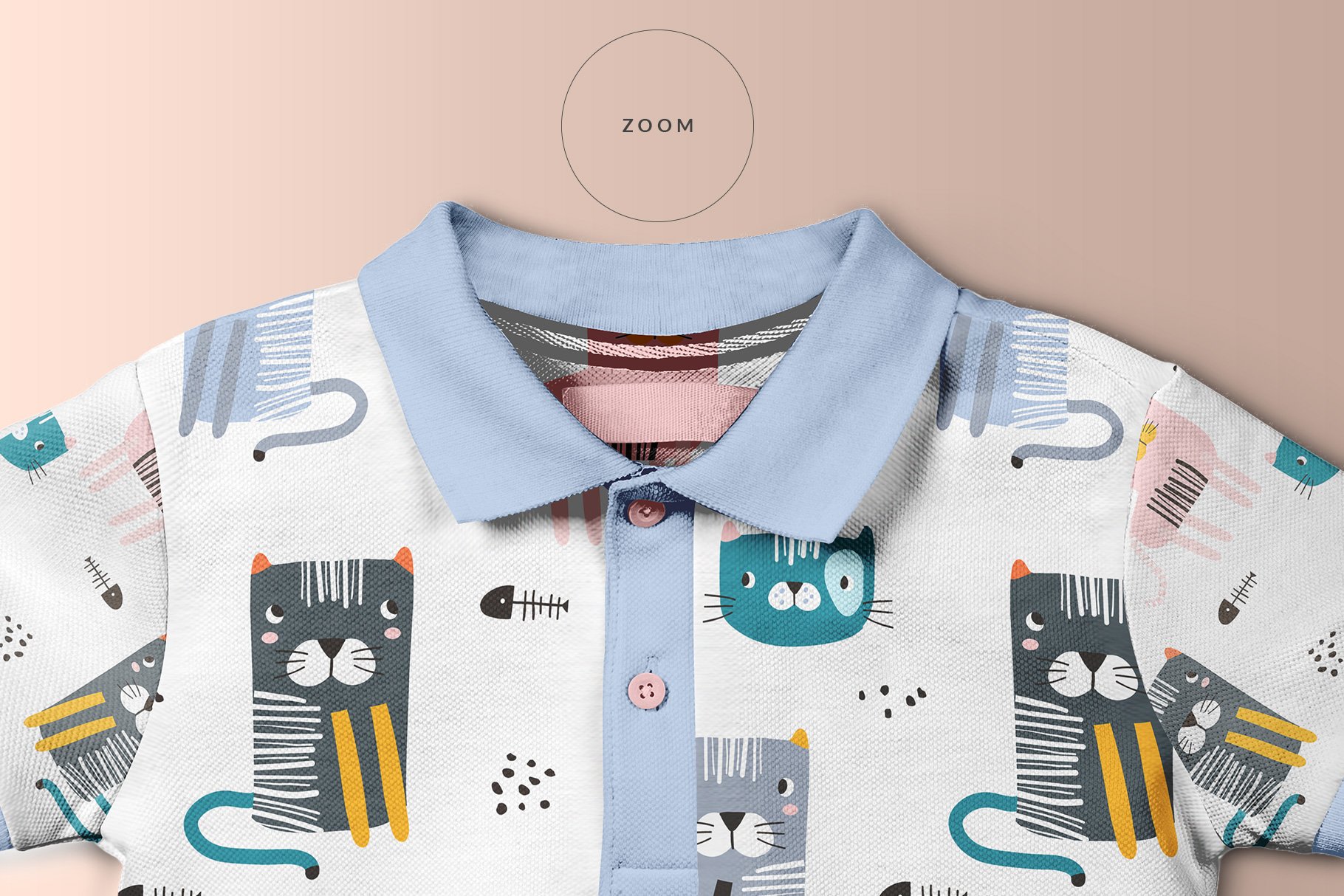 时尚婴儿POLO T恤半袖衫样机模板 Kid’s Half Sleeve Polo Tshirt Mockup_img_2