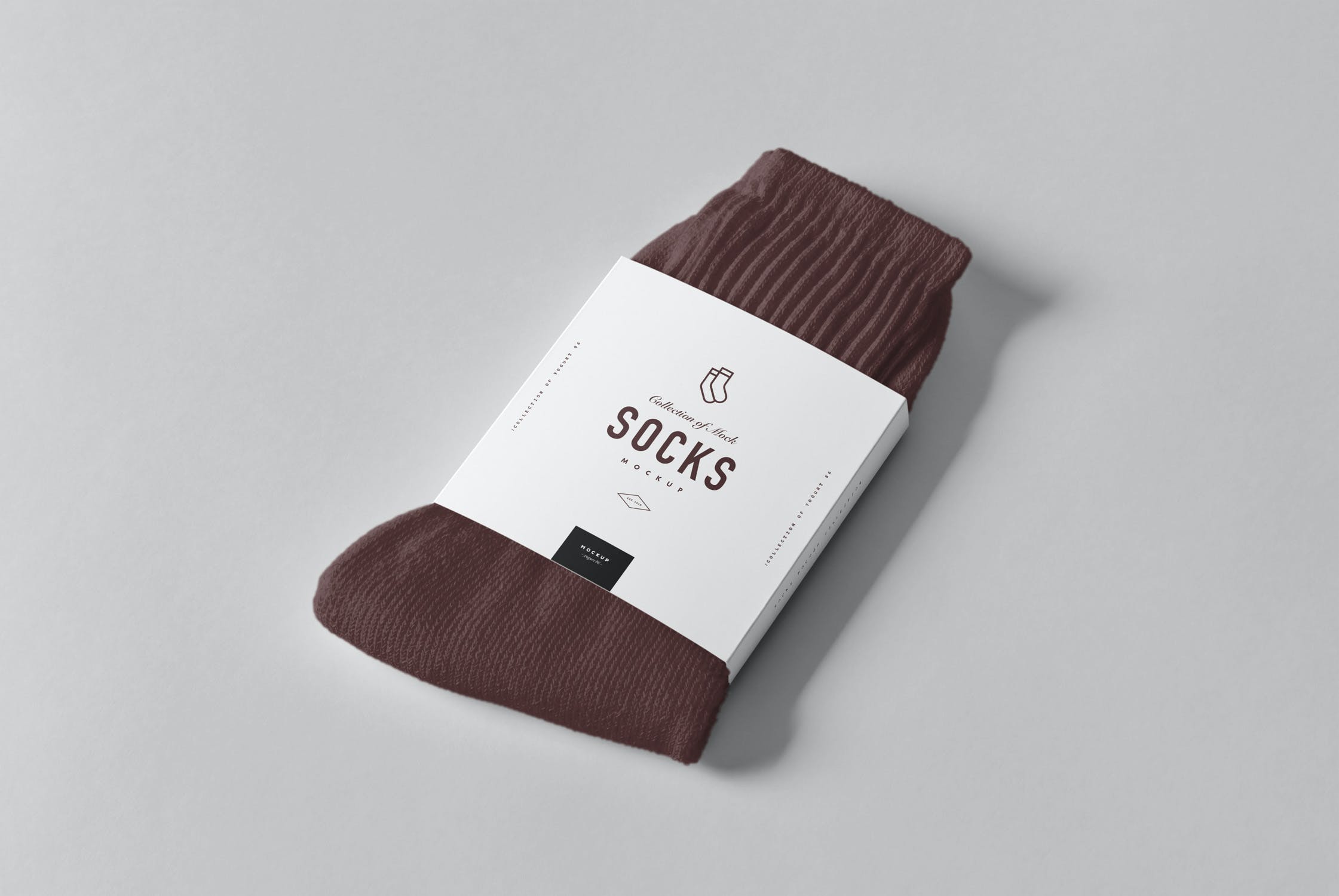 8款袜子包装标签样机模板 Socks Package Mockup_img_2